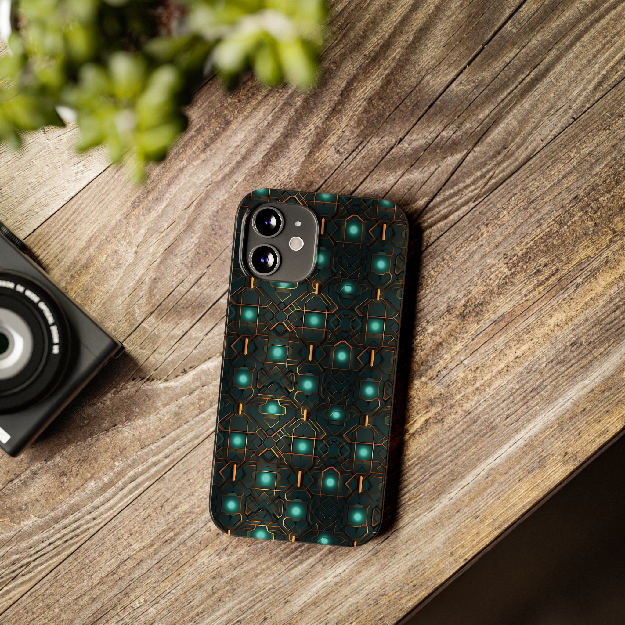 Slim Phone Cases (AOP) - Seamless Futuristic Designs 01