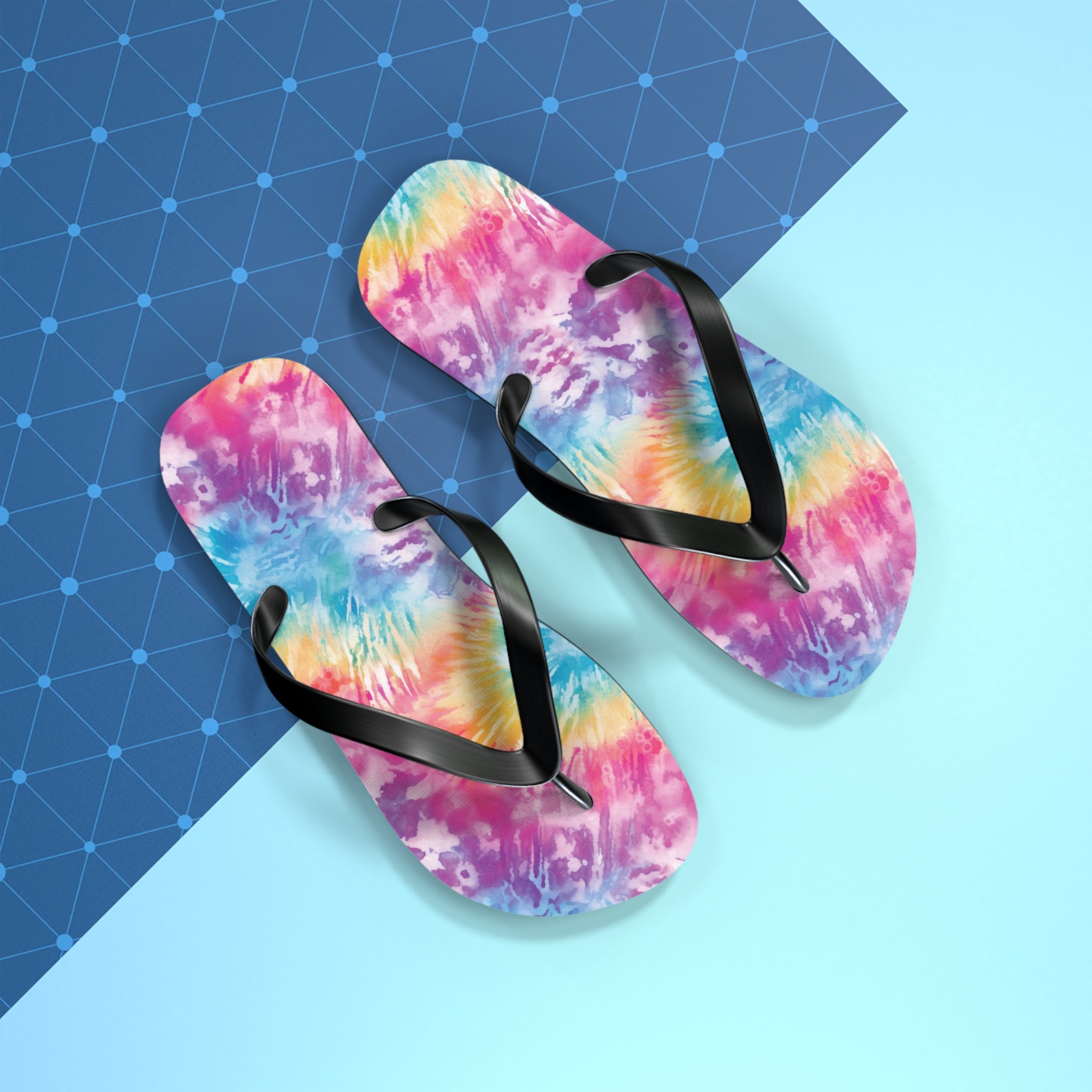 Flip Flops (AOP) - Tie Dye Designs 04