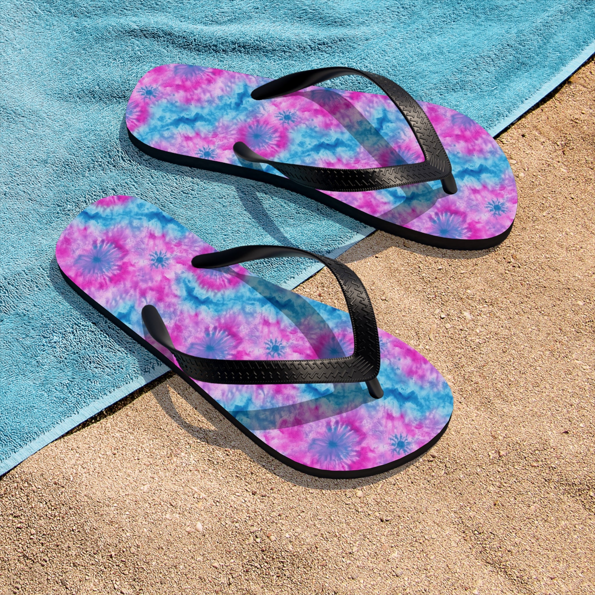 Unisex Flip-Flops (AOP) - Tie Dye Designs 02