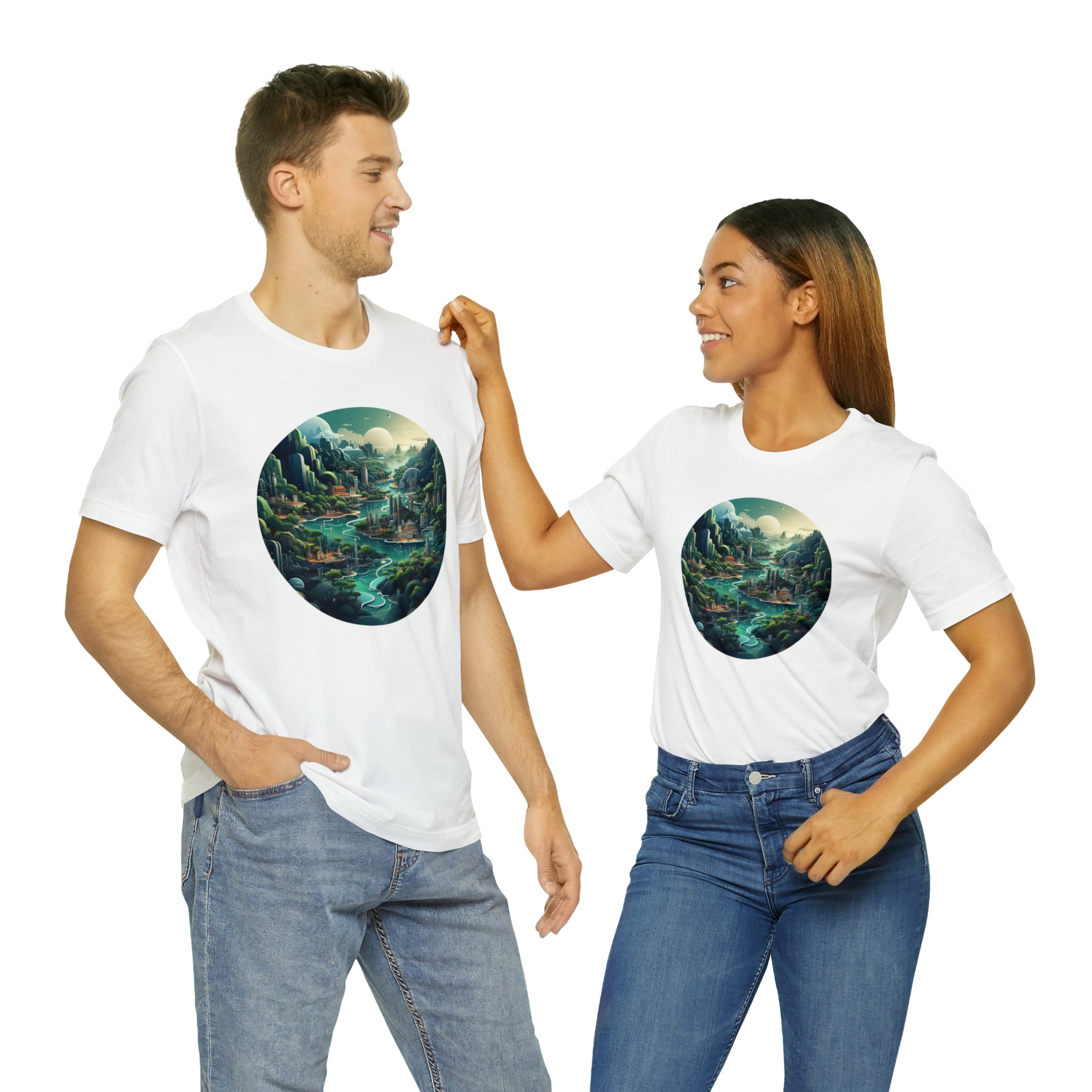 Unisex Jersey Short Sleeve Tee - Isometric Designs 04