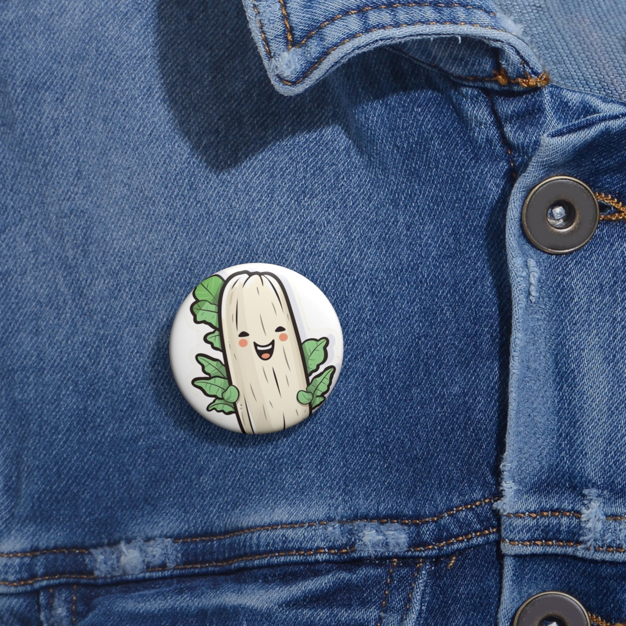 Custom Pin Buttons - Cassava Root