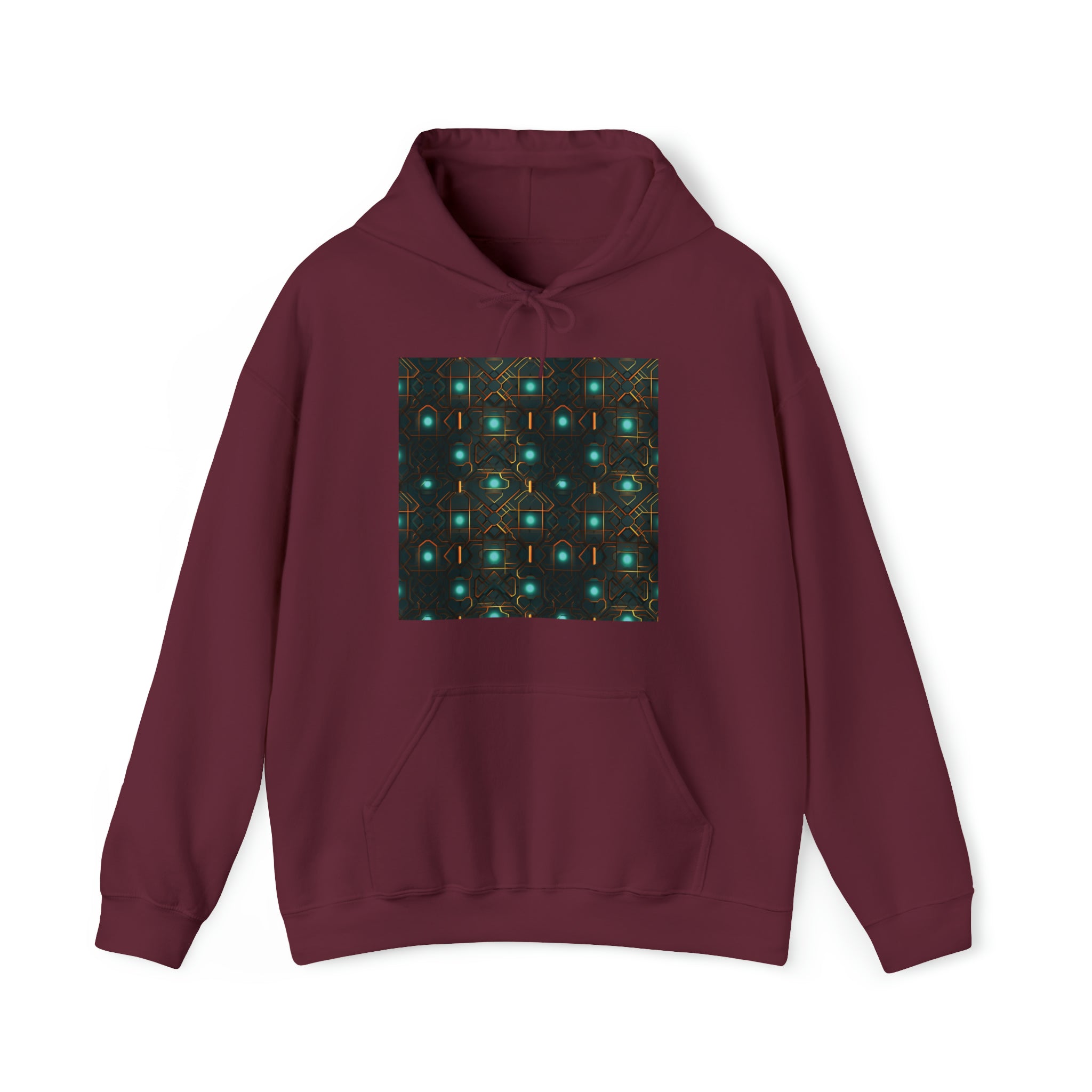 Unisex Heavy Blend™ Hooded Sweatshirt - Abstract Neon Designs 09