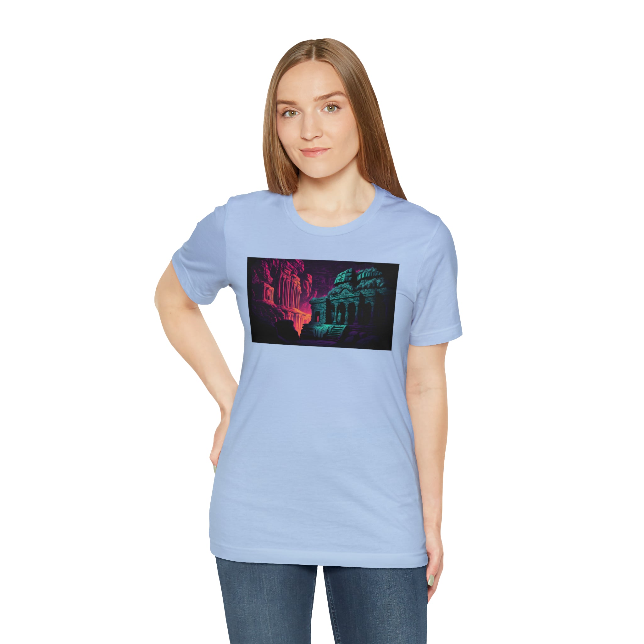 Unisex Jersey Short Sleeve Tee - Ellora Caves, India