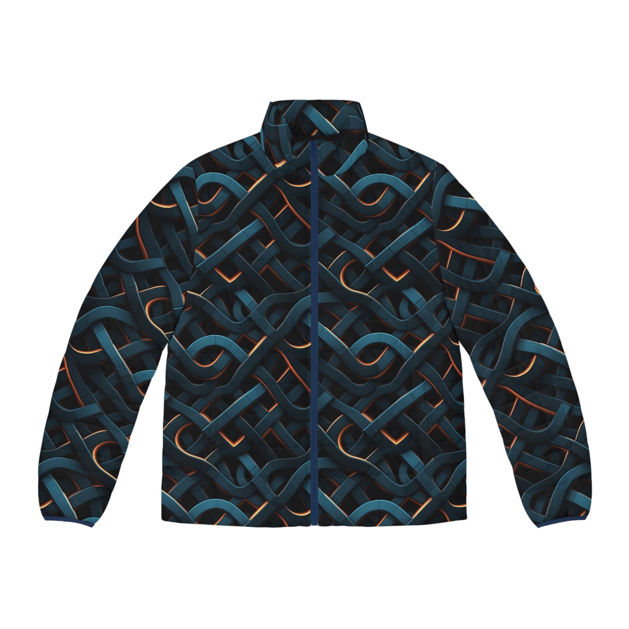 Men's Puffer Jacket (AOP) - Abstract Designs 03