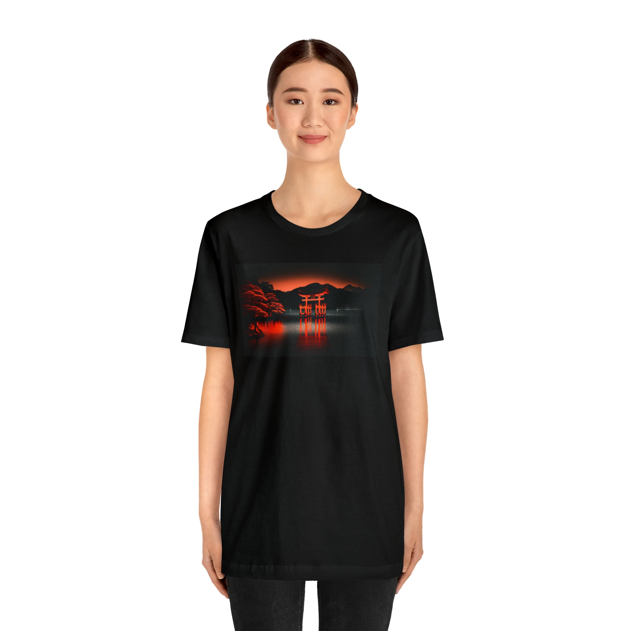 Unisex Jersey Short Sleeve Tee - Itsukushima Shrine, Japan