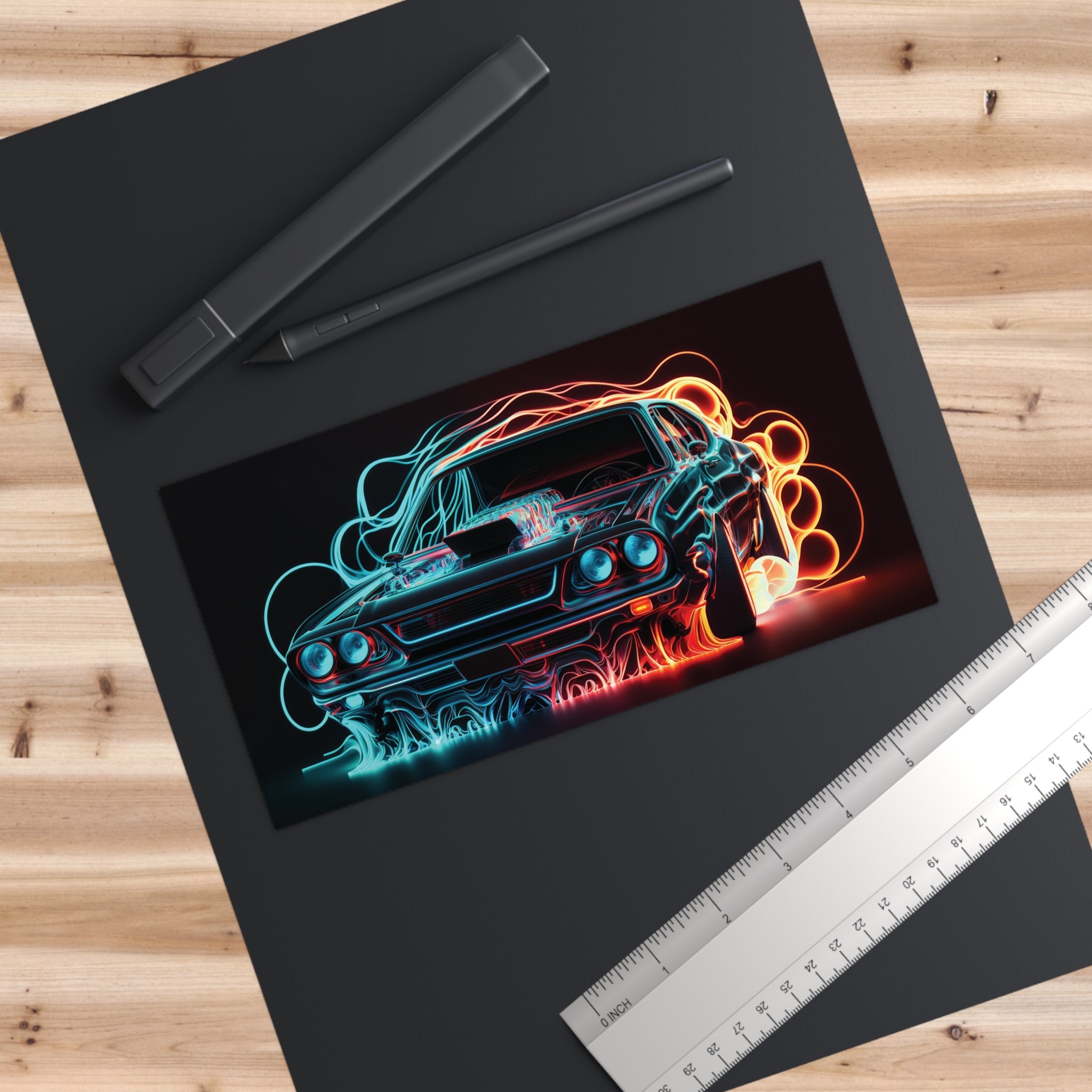 Bumper Stickers - Neon Car Design 05