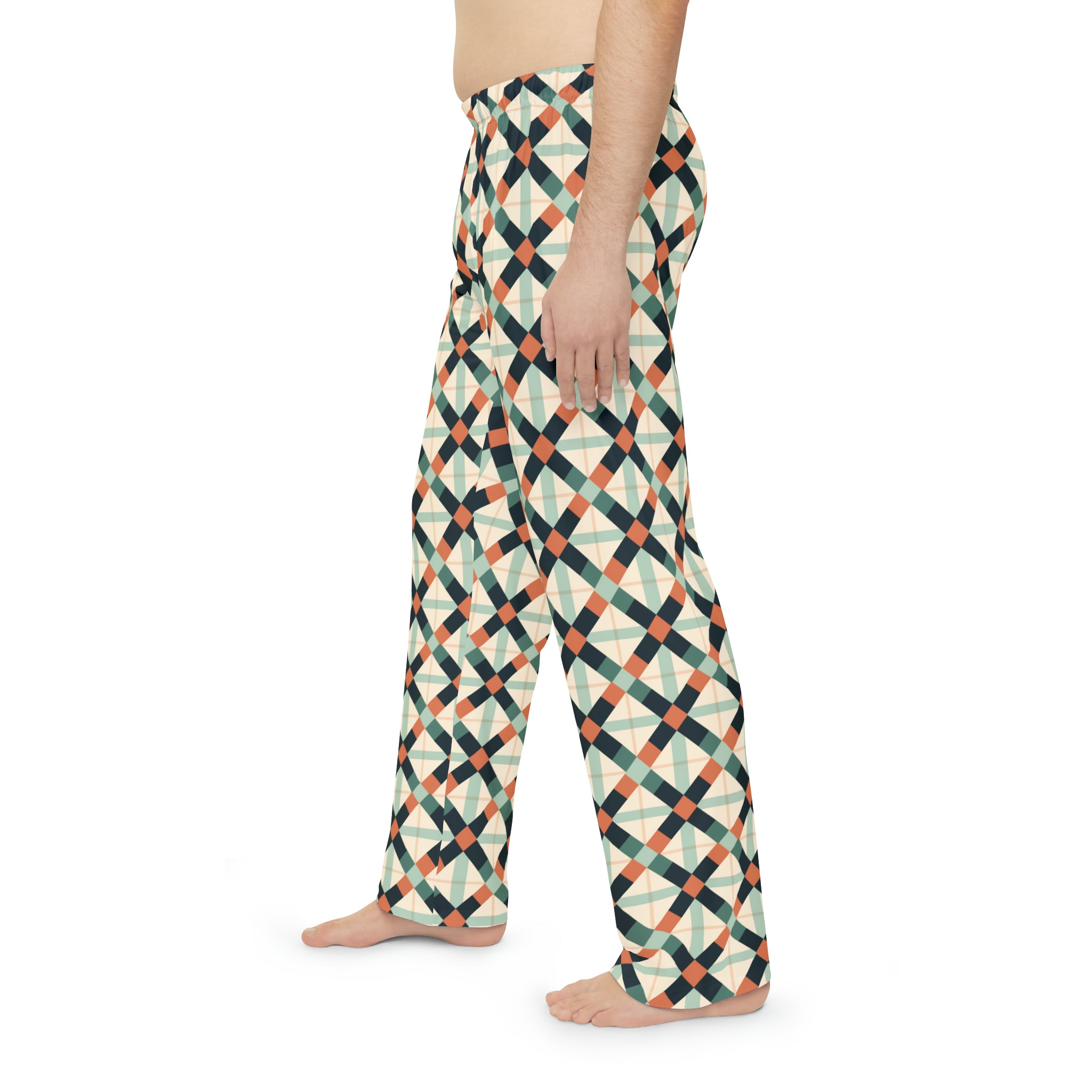 Men's Pajama Pants (AOP) - Seamless Checkered Designs 07