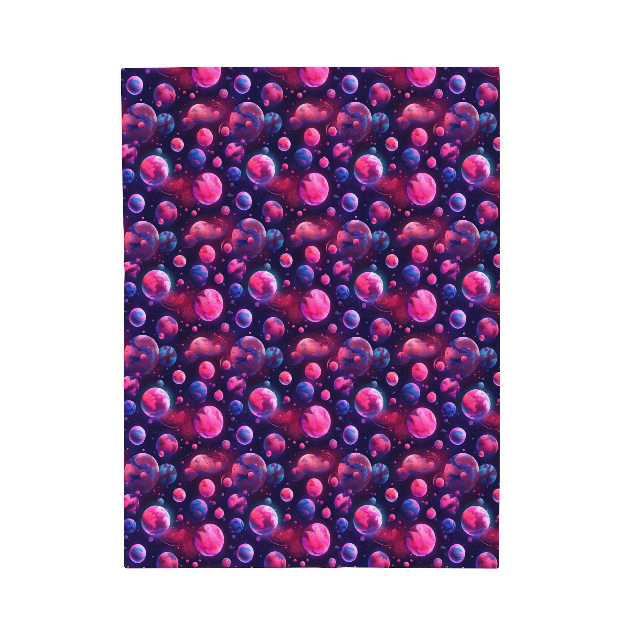 Velveteen Plush Blanket (AOP) - Fantasy Galaxies 09