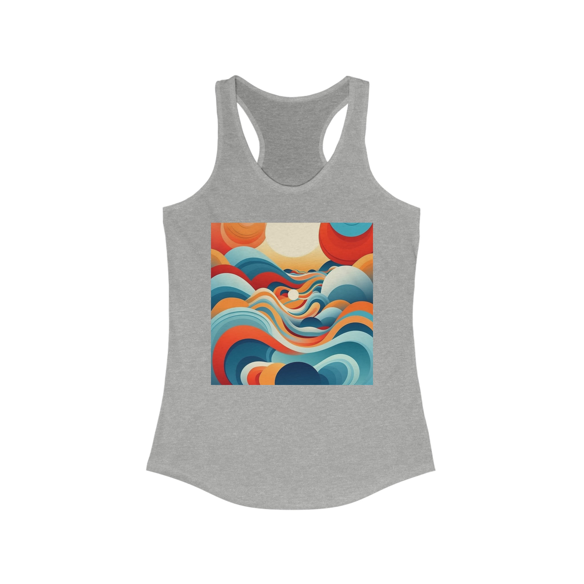 Women's Ideal Racerback Tank - Vector Art Design 09