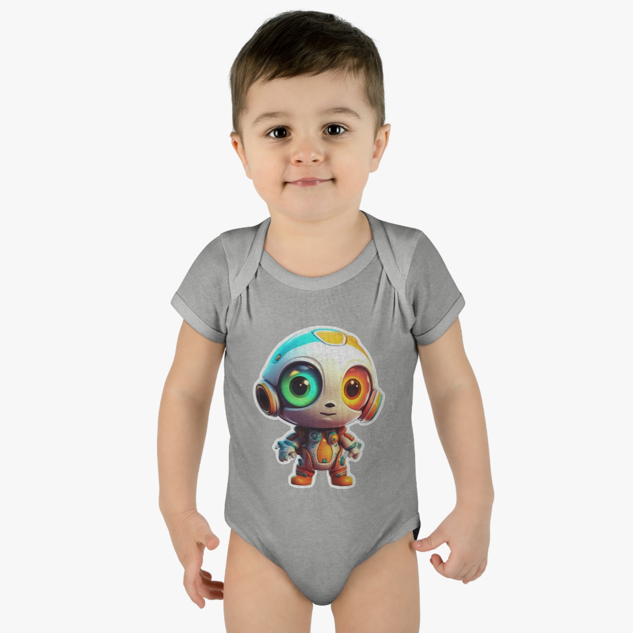 Infant Baby Rib Bodysuit - Buzz, Robot Pop Art 05