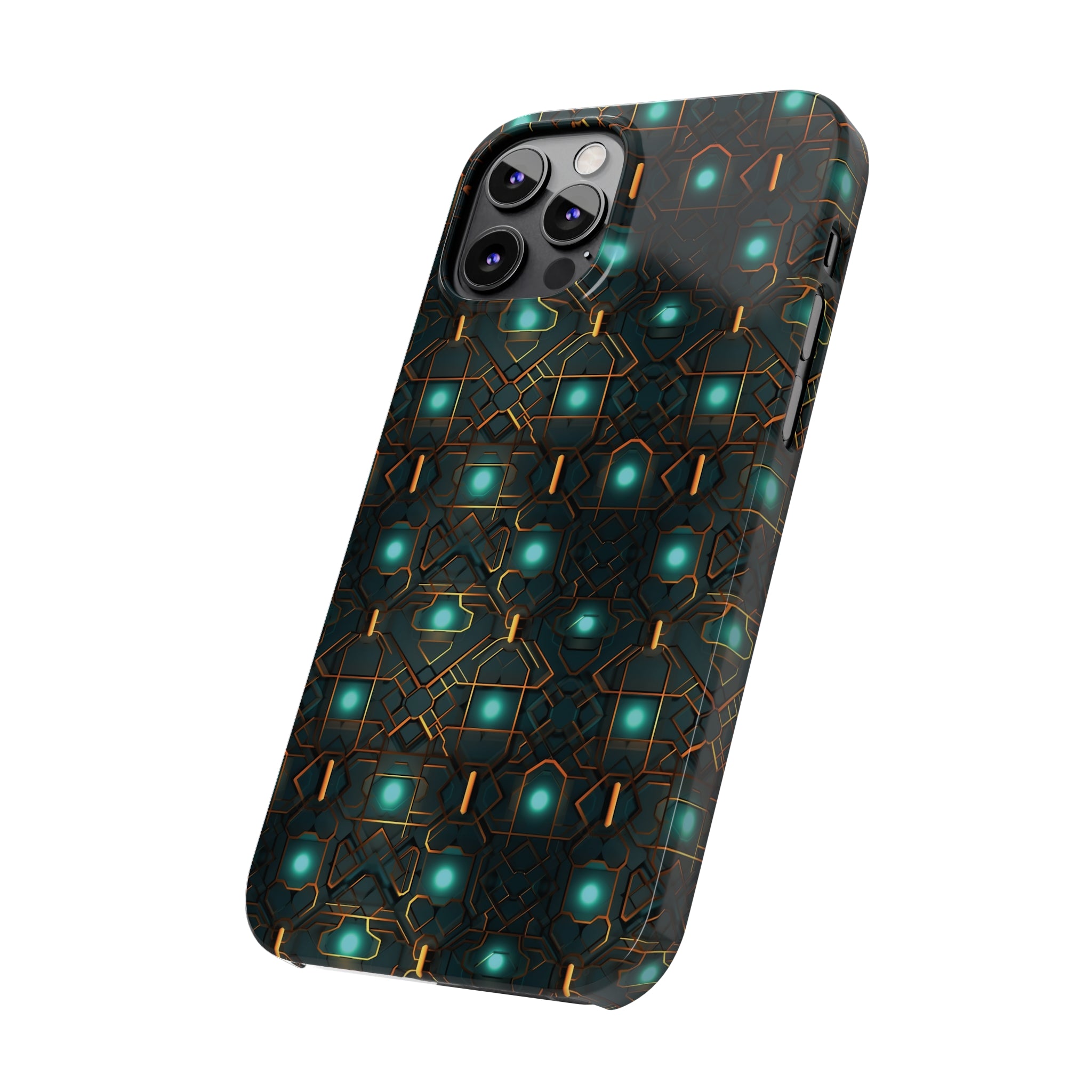 Slim Phone Cases (AOP) - Seamless Futuristic Designs 01