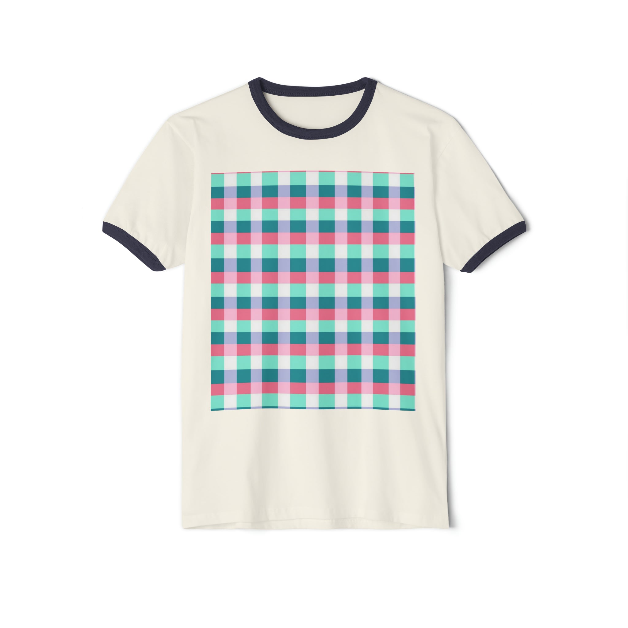 Unisex Cotton Ringer T-Shirt - Abstract Designs 03