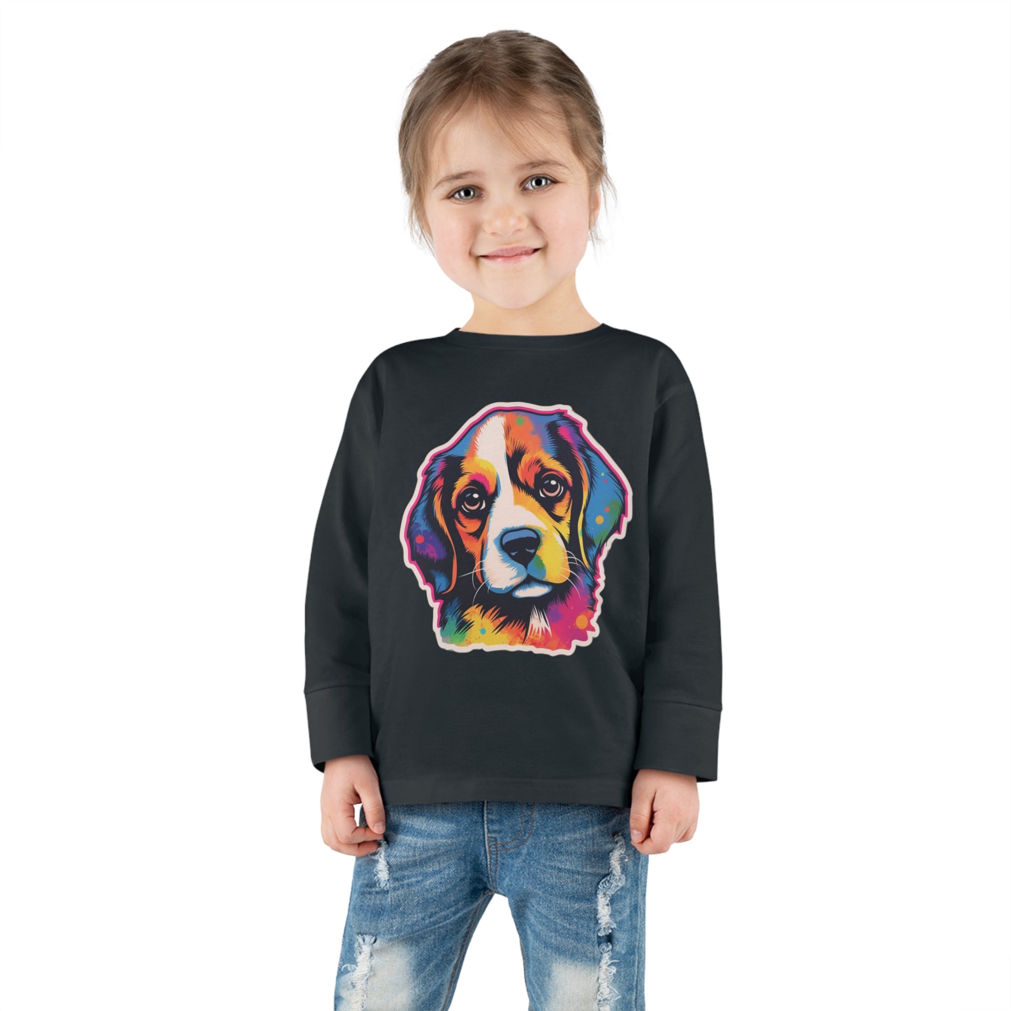 Toddler Long Sleeve Tee - Puppies 01