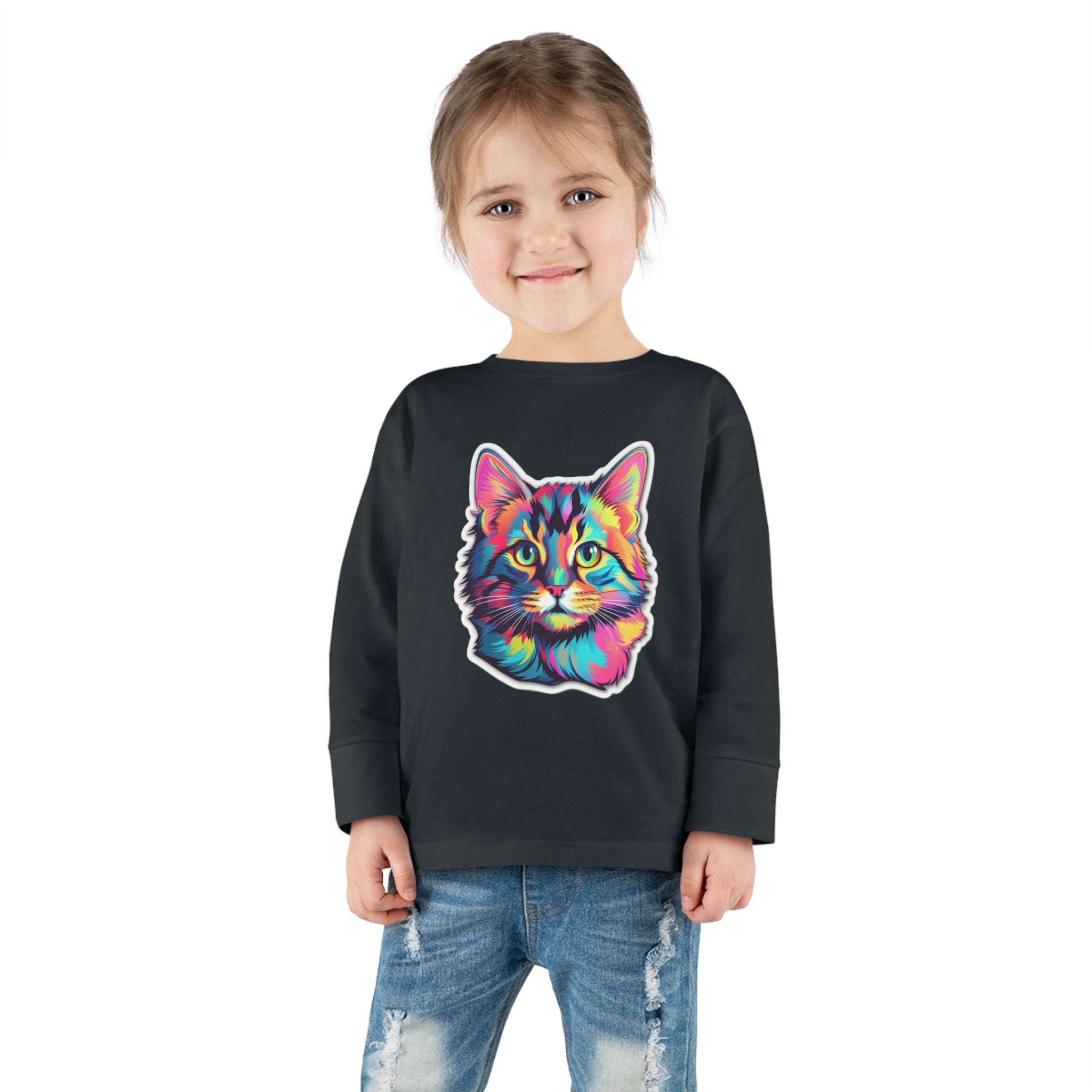 Toddler Long Sleeve Tee - Kittens 08