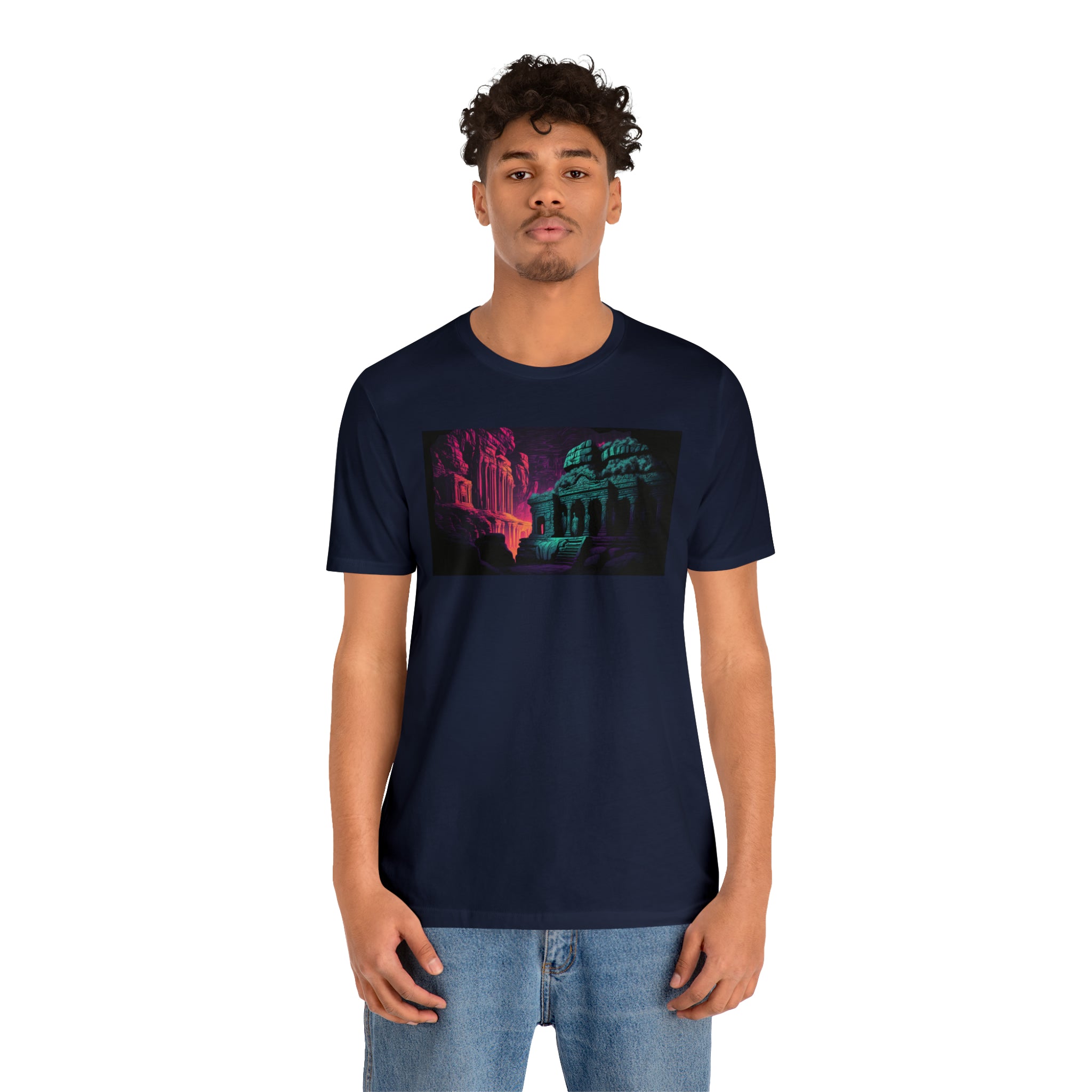 Unisex Jersey Short Sleeve Tee - Ellora Caves, India