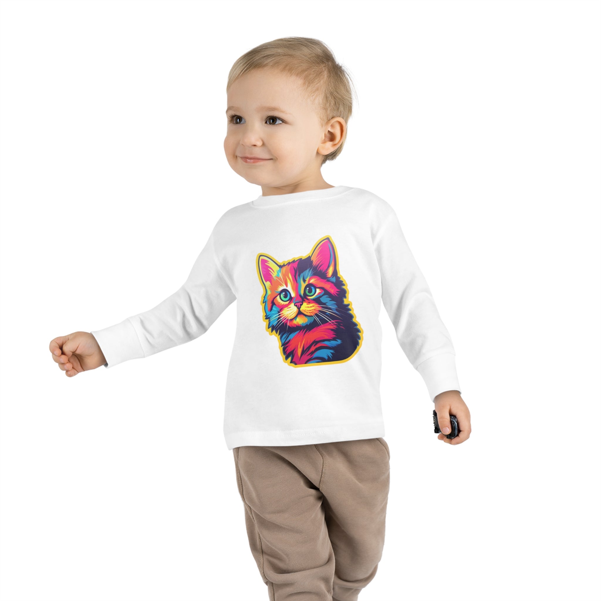 Toddler Long Sleeve Tee - Kittens 04