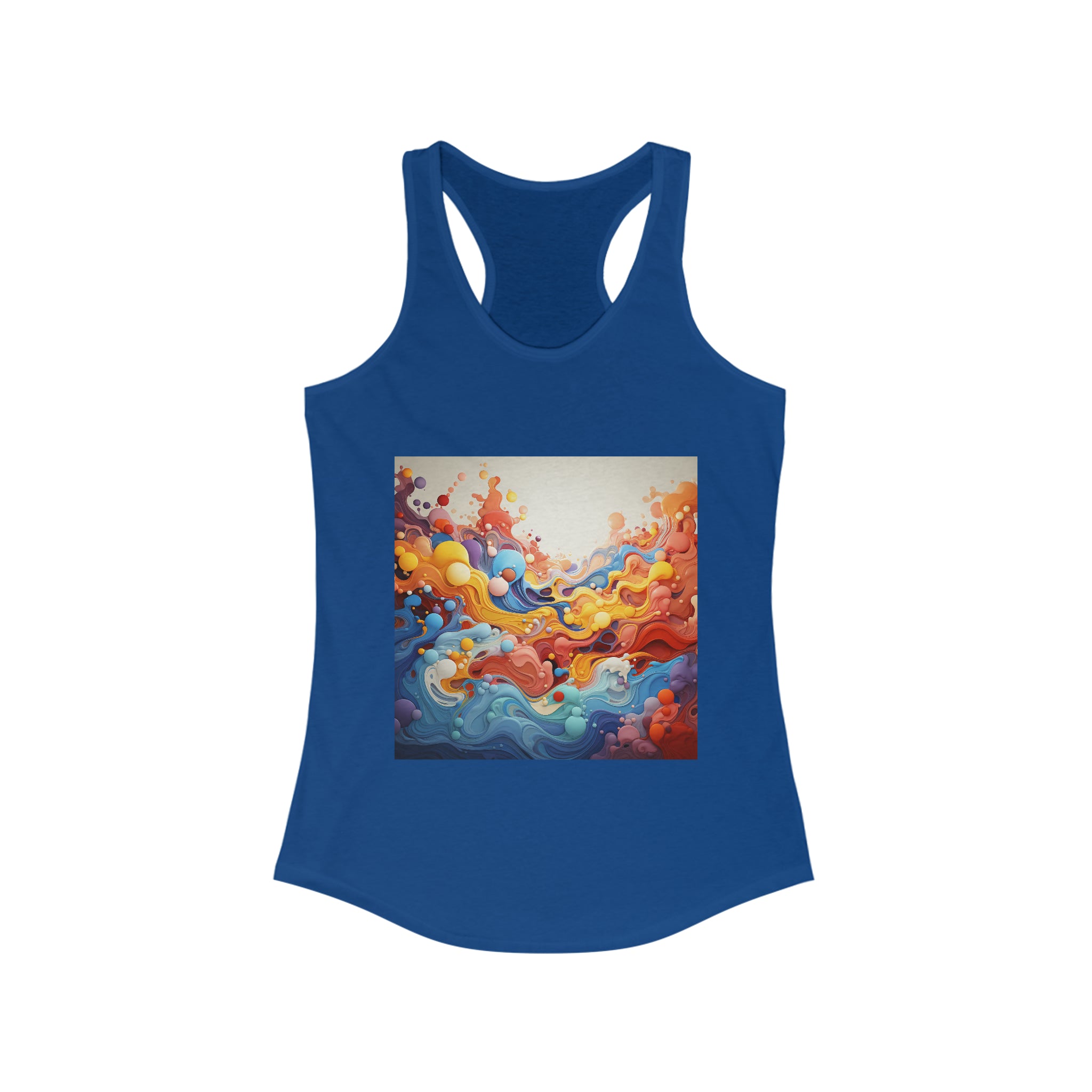 Women's Ideal Racerback Tank - Vector Art Design 37