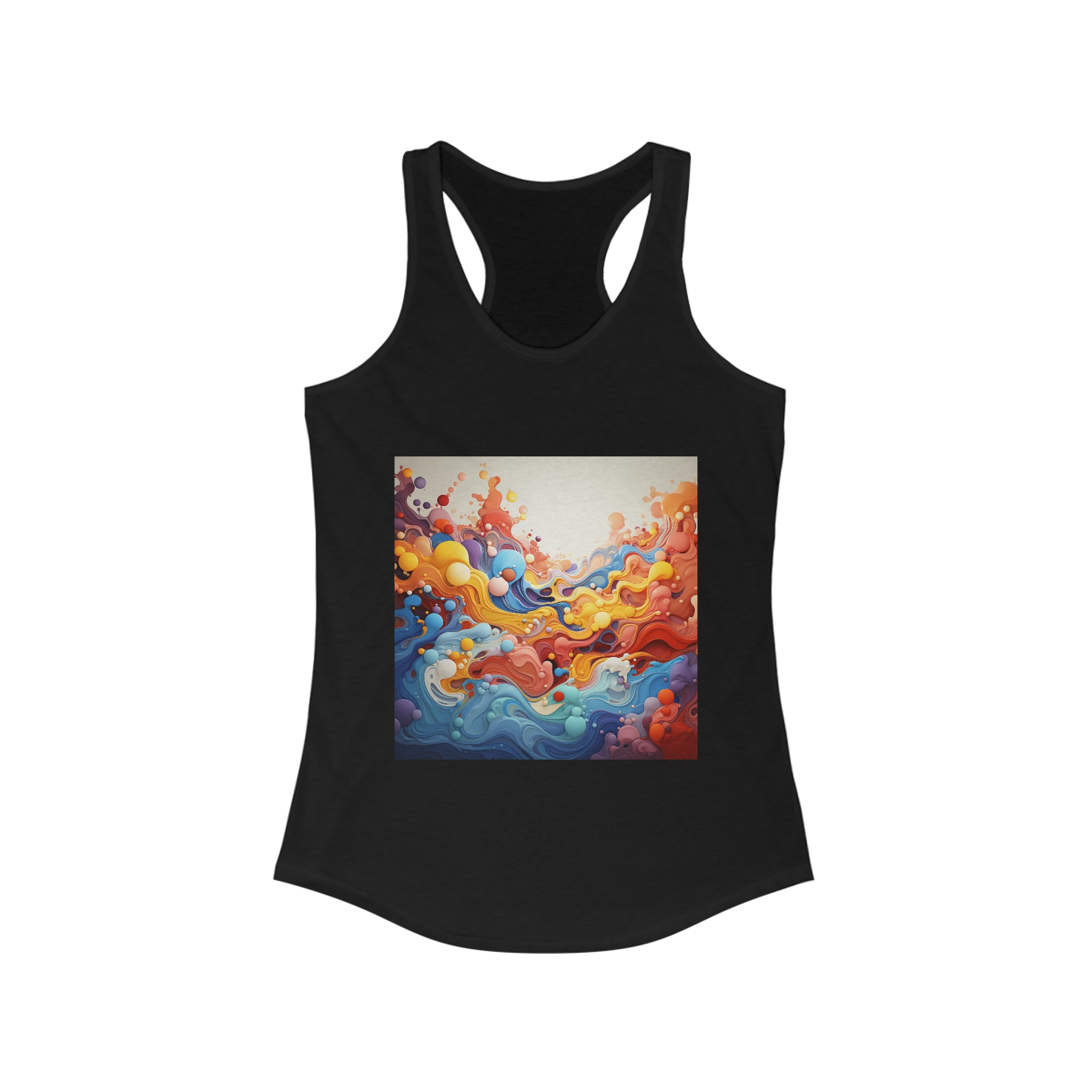 Women's Ideal Racerback Tank - Vector Art Design 37