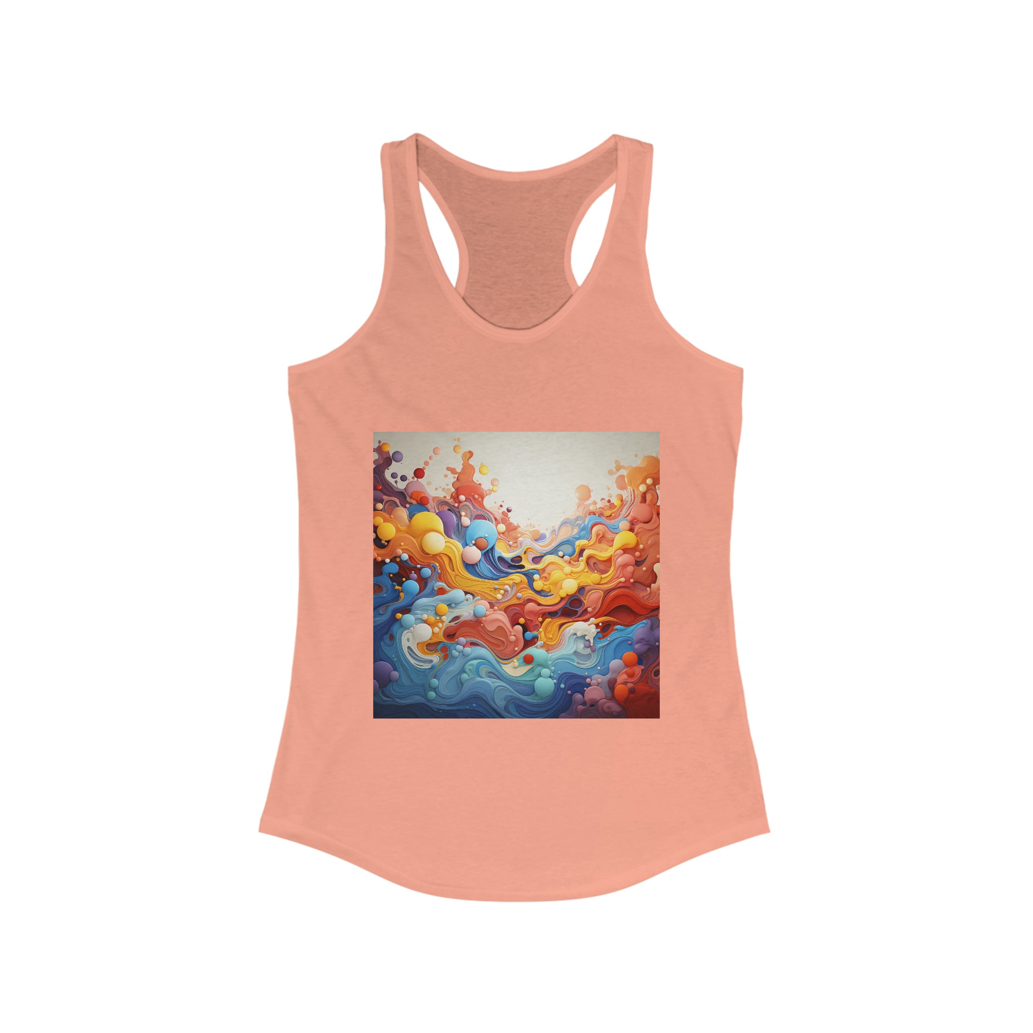 Women's Ideal Racerback Tank - Vector Art Design 37