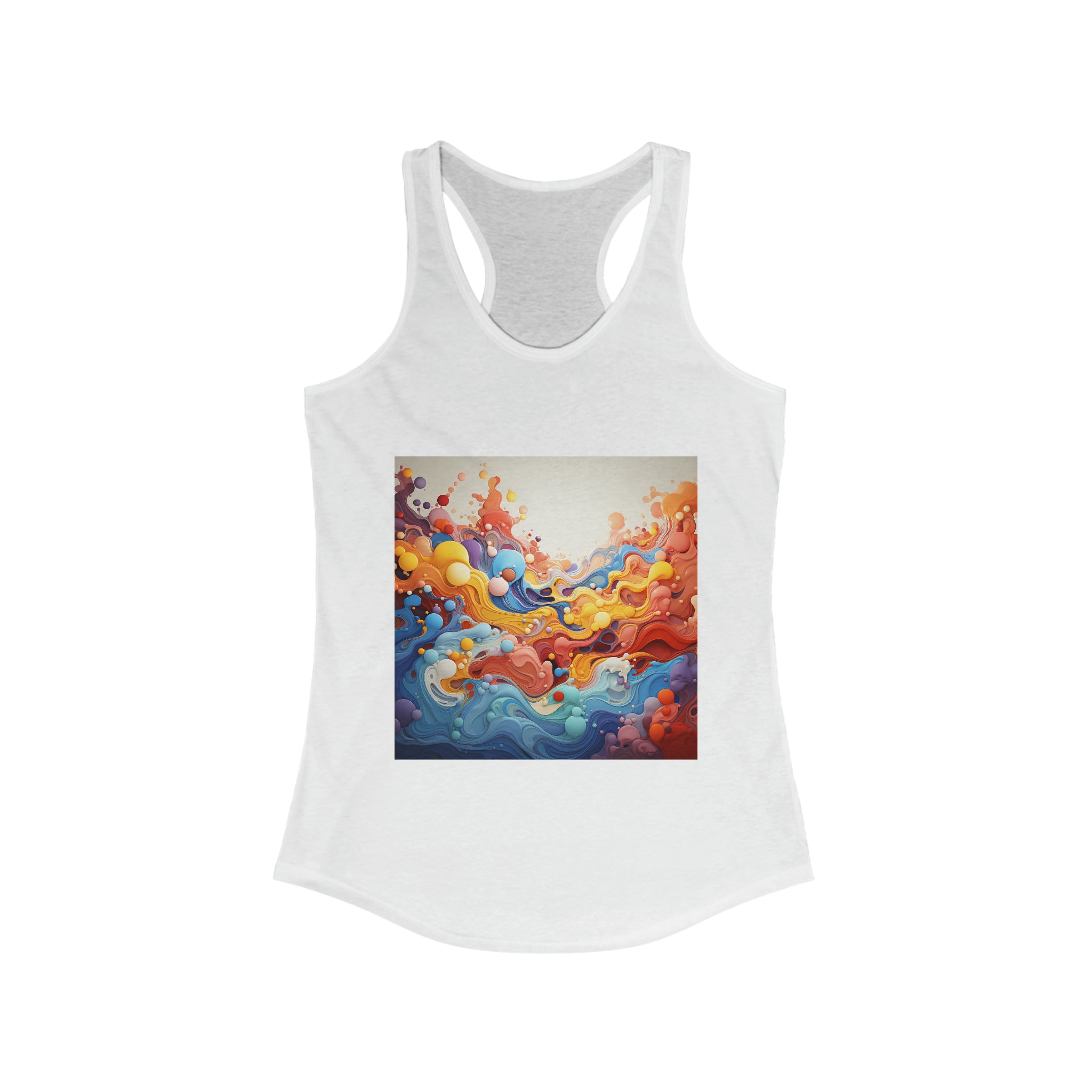 Women's Ideal Racerback Tank - Vector Art Design 37