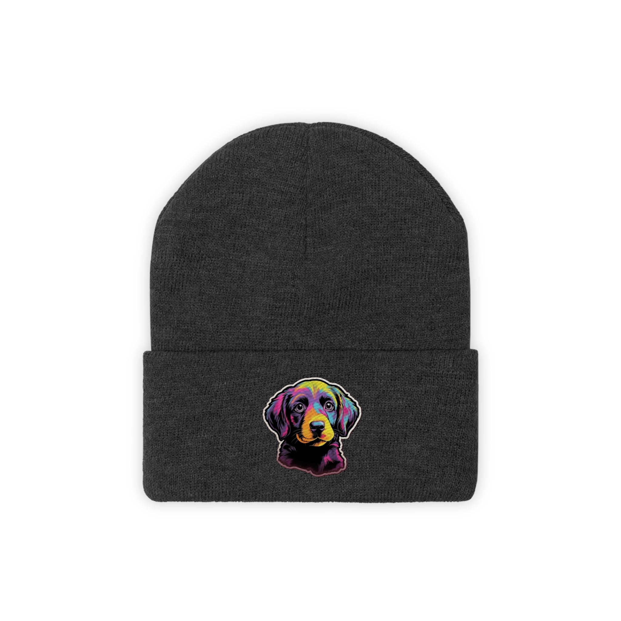 Knit Beanie - Puppy Pop Art 03