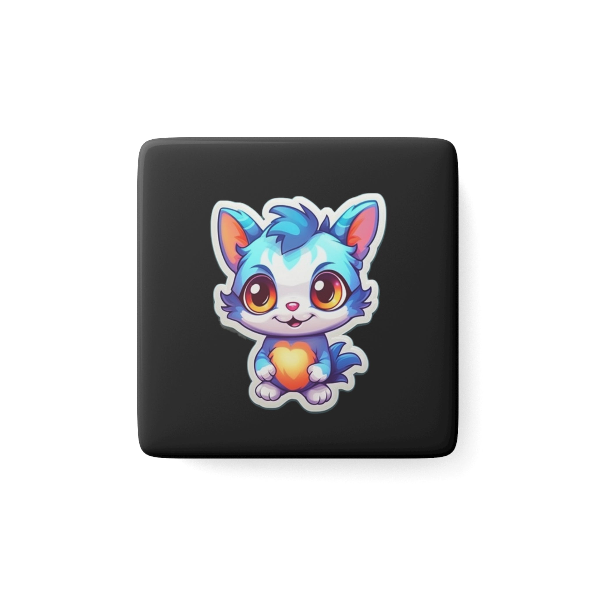 Porcelain Magnet, Square - Adorable Mascots 13