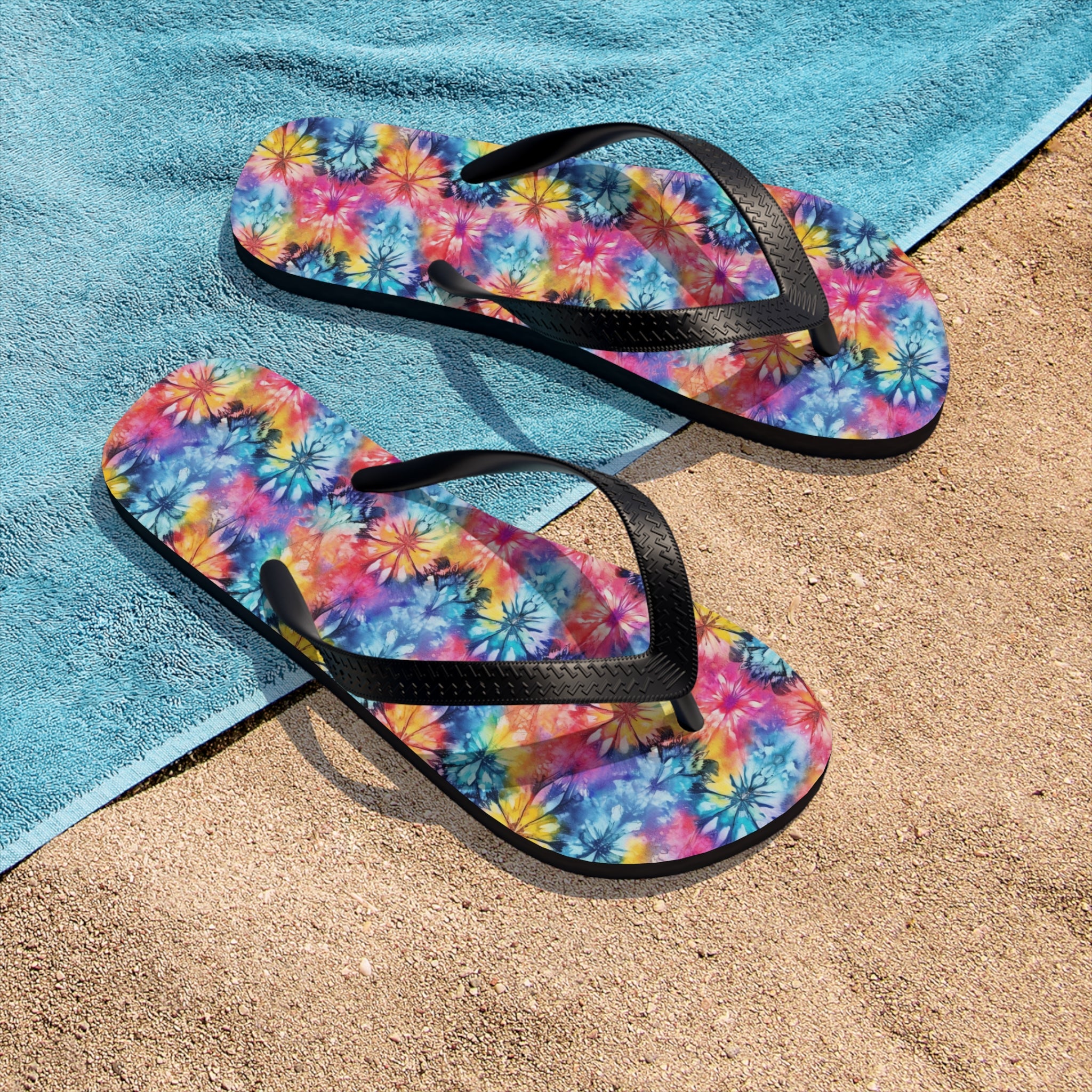 Unisex Flip-Flops (AOP) - Tie Dye Designs 05