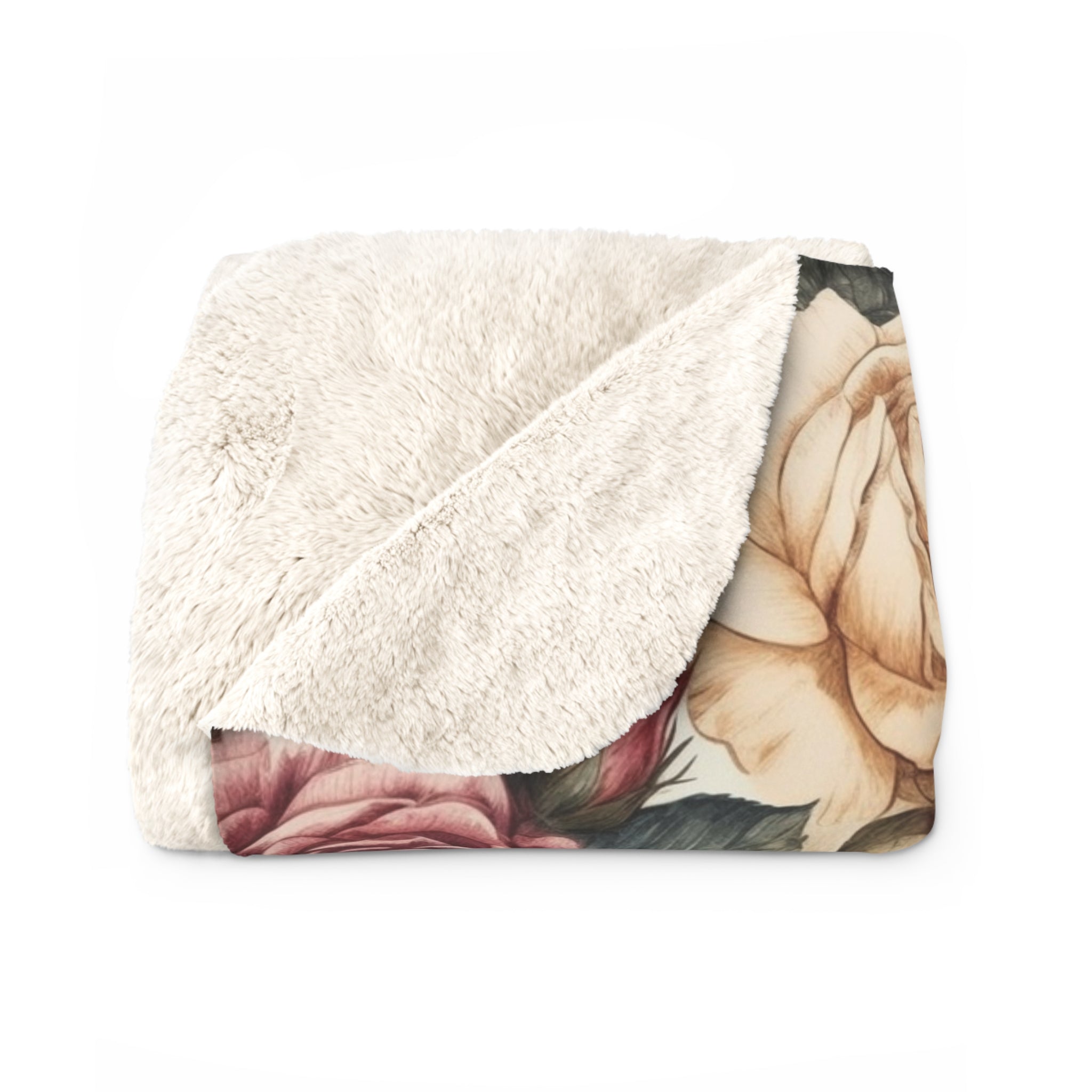 Sherpa Fleece Blanket (AOP) - Seamless Designs 08