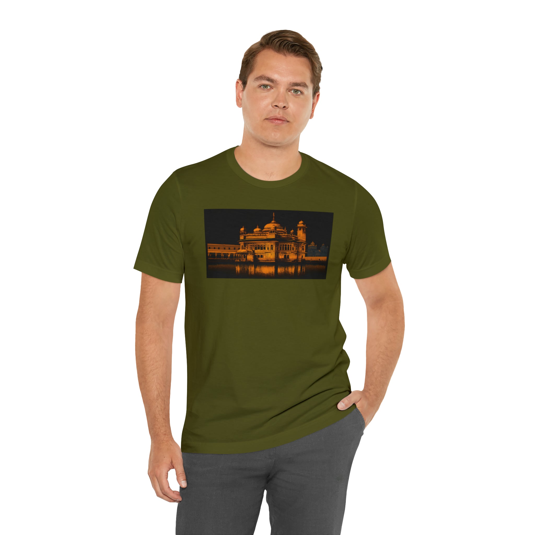 Unisex Jersey Short Sleeve Tee - Golden Temple, India