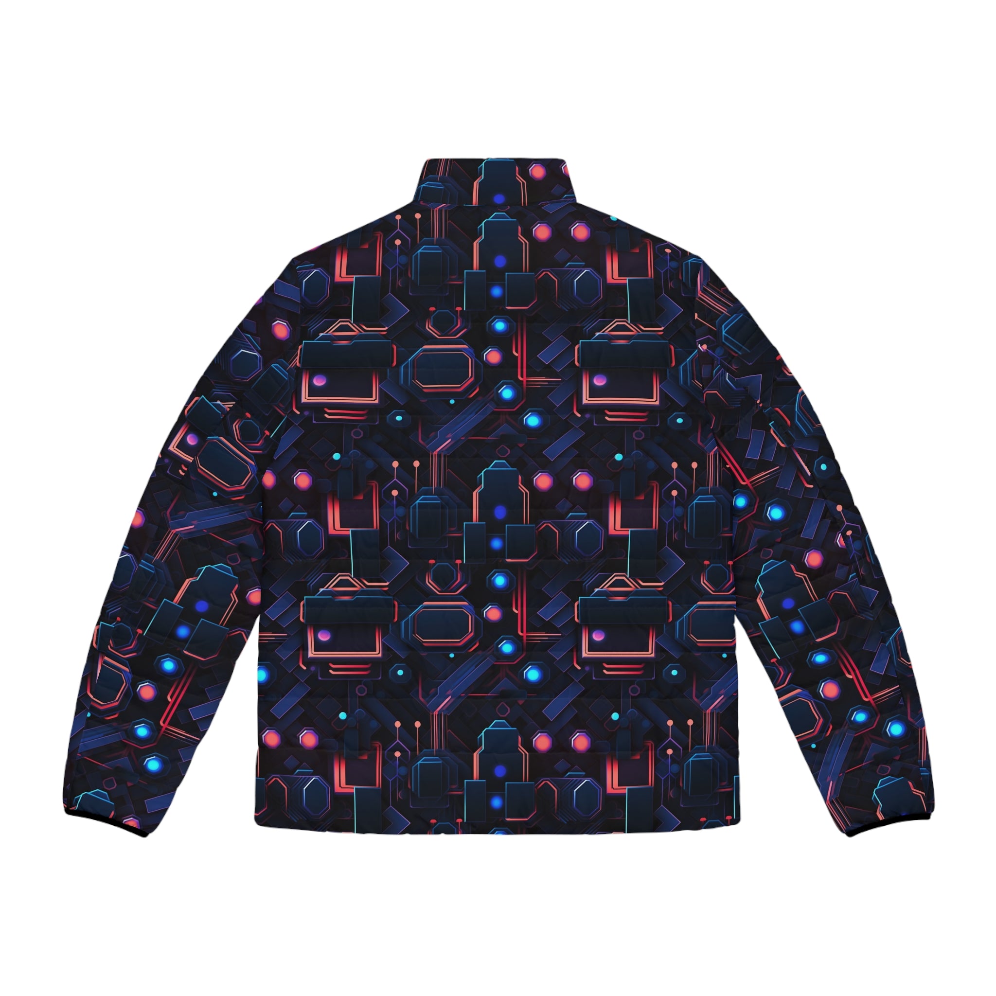 Men's Puffer Jacket (AOP) - Abstract Designs 04