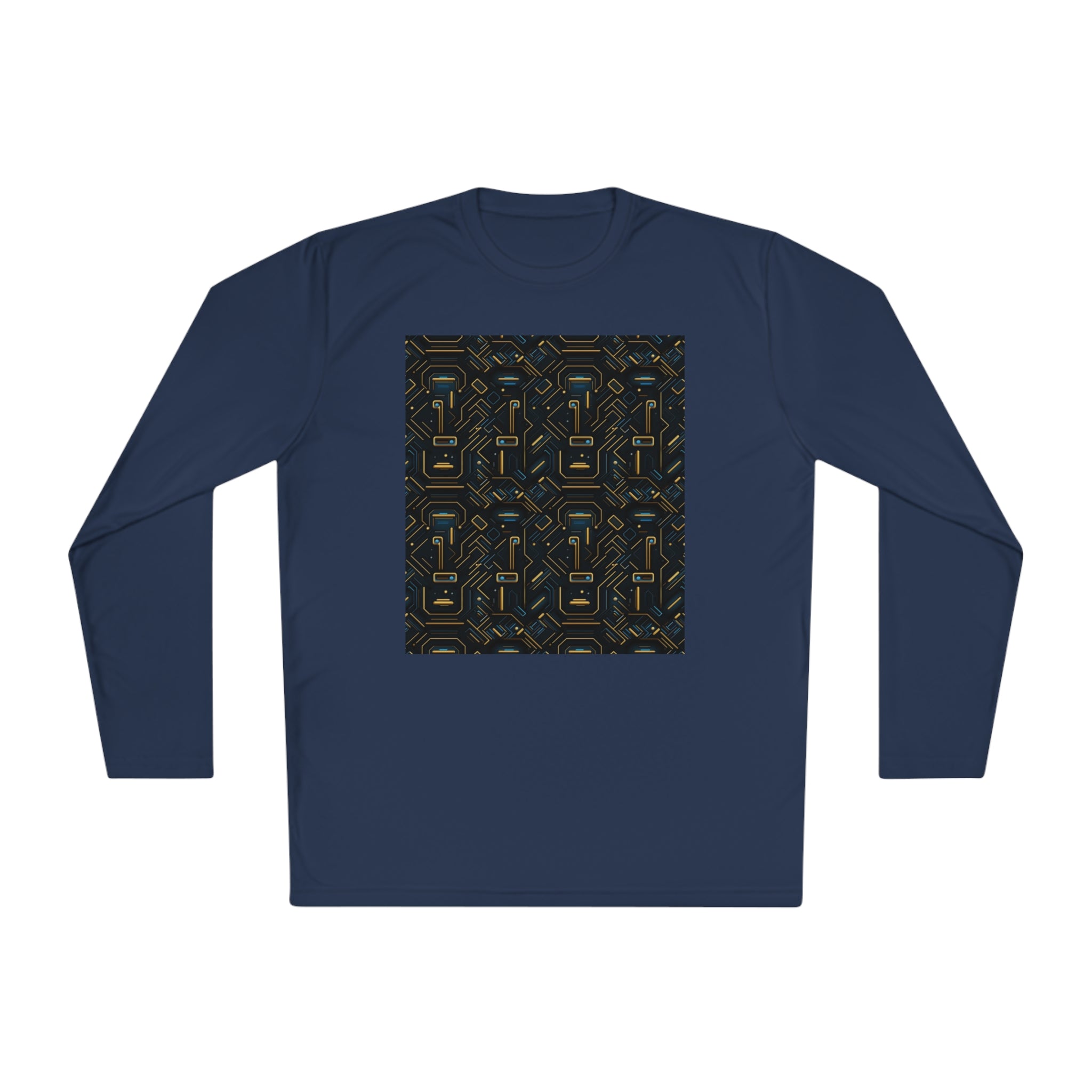 Unisex Lightweight Long Sleeve Tee (AOP) - Abstract Designs 07