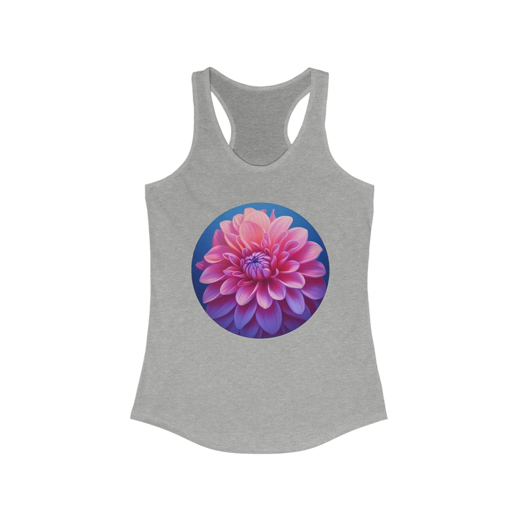 Women's Ideal Racerback Tank - Flowers - Dahlia