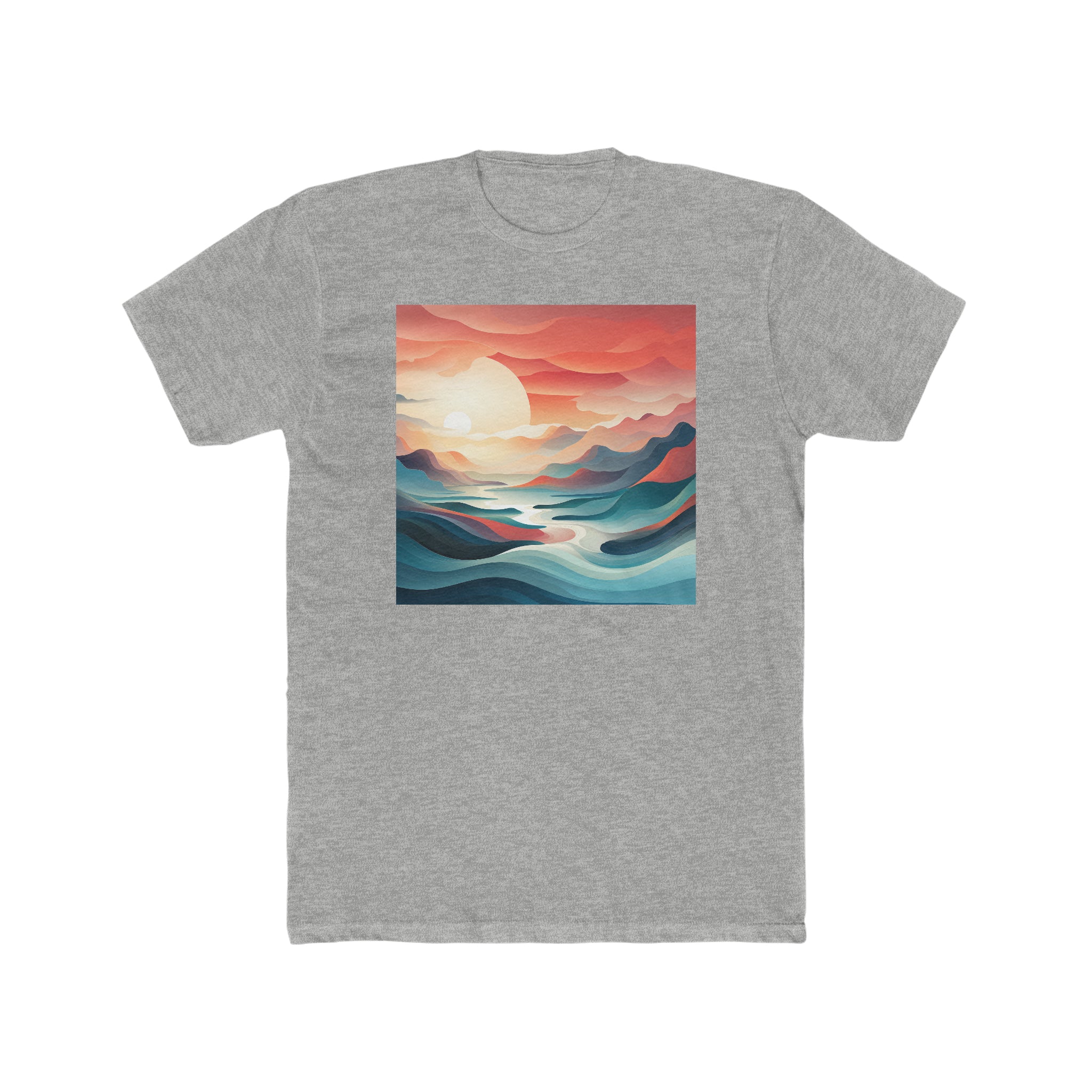 Men's Cotton Crew Tee - Vector Art Design 23