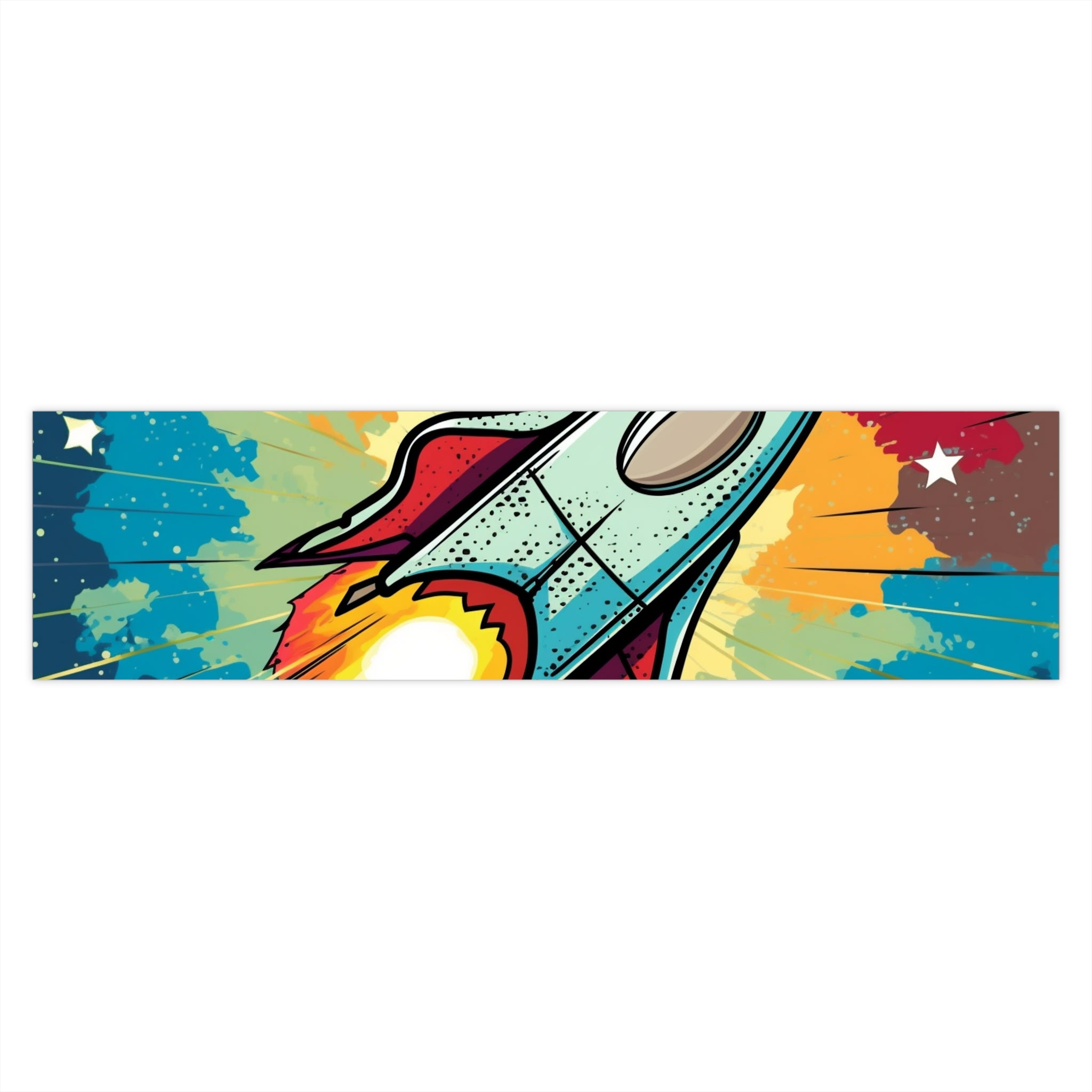 Bumper Stickers - Pop Art Designs, Spaceship 05