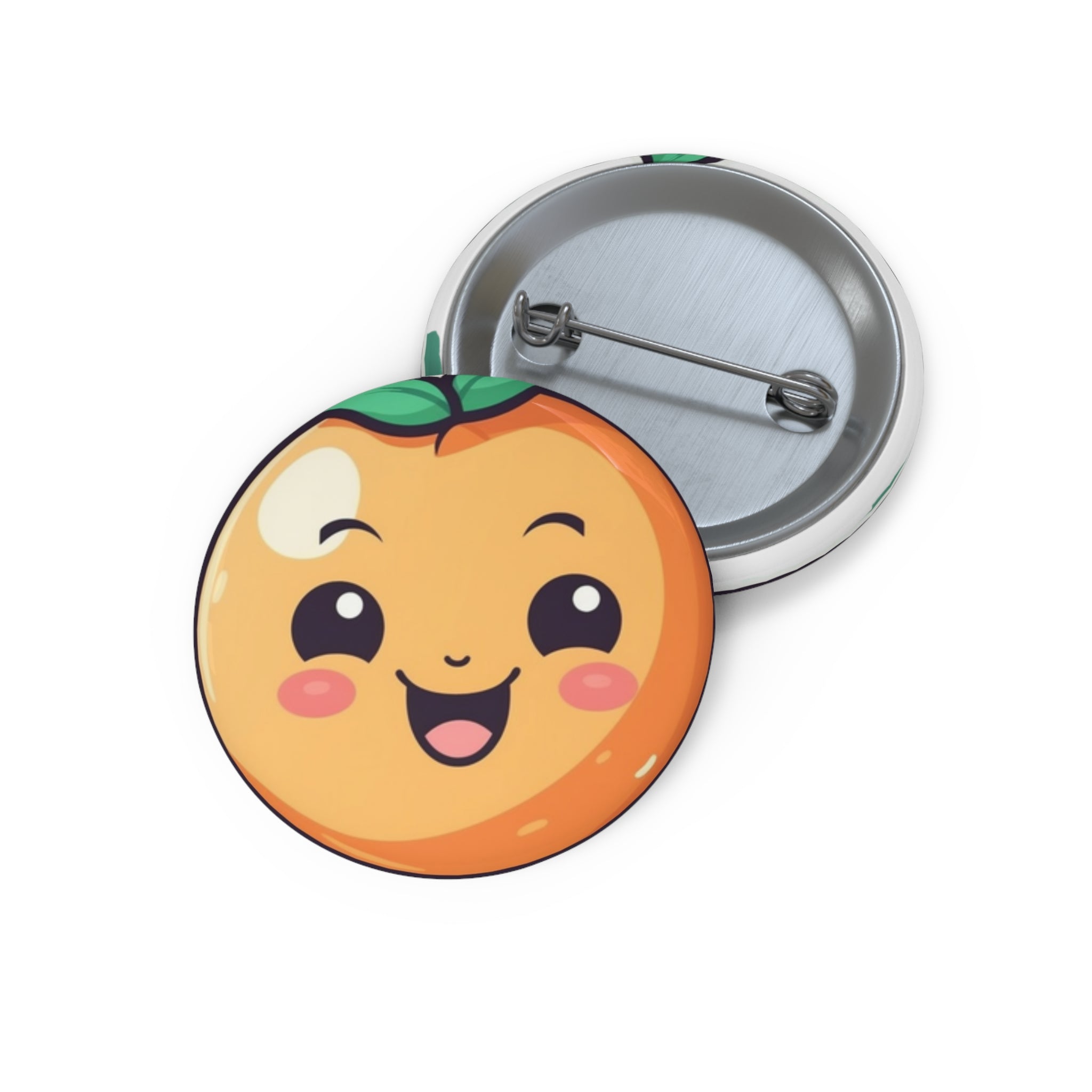 Custom Pin Buttons - Peach