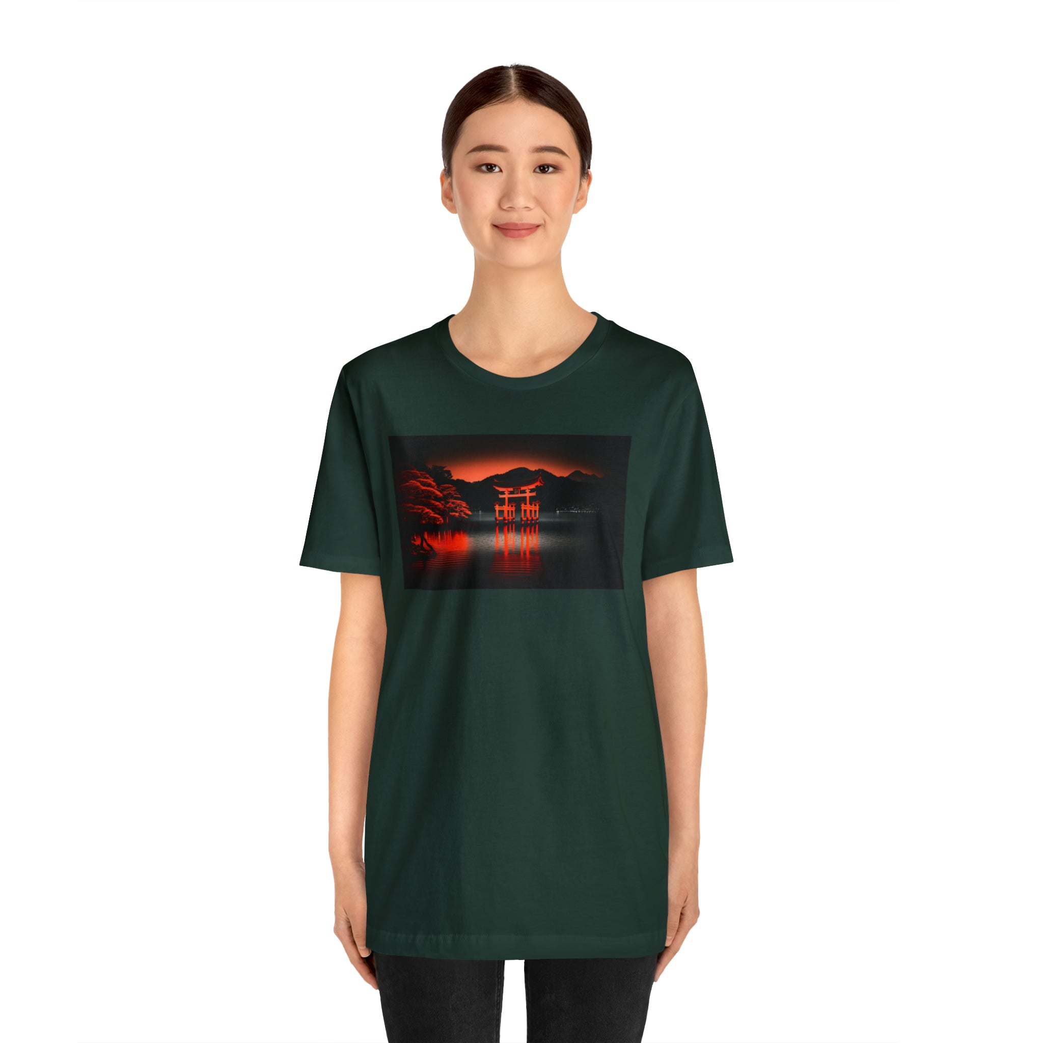 Unisex Jersey Short Sleeve Tee - Itsukushima Shrine, Japan