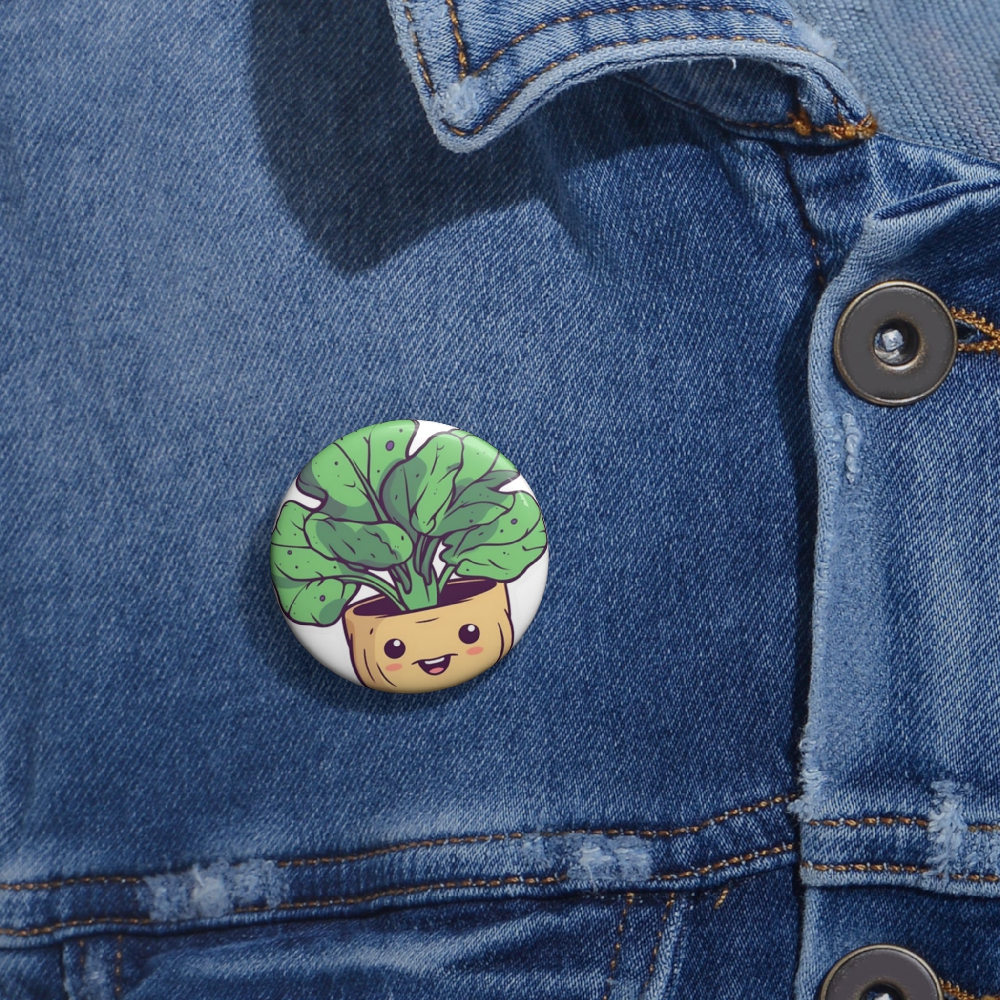 Custom Pin Buttons - Taro Root