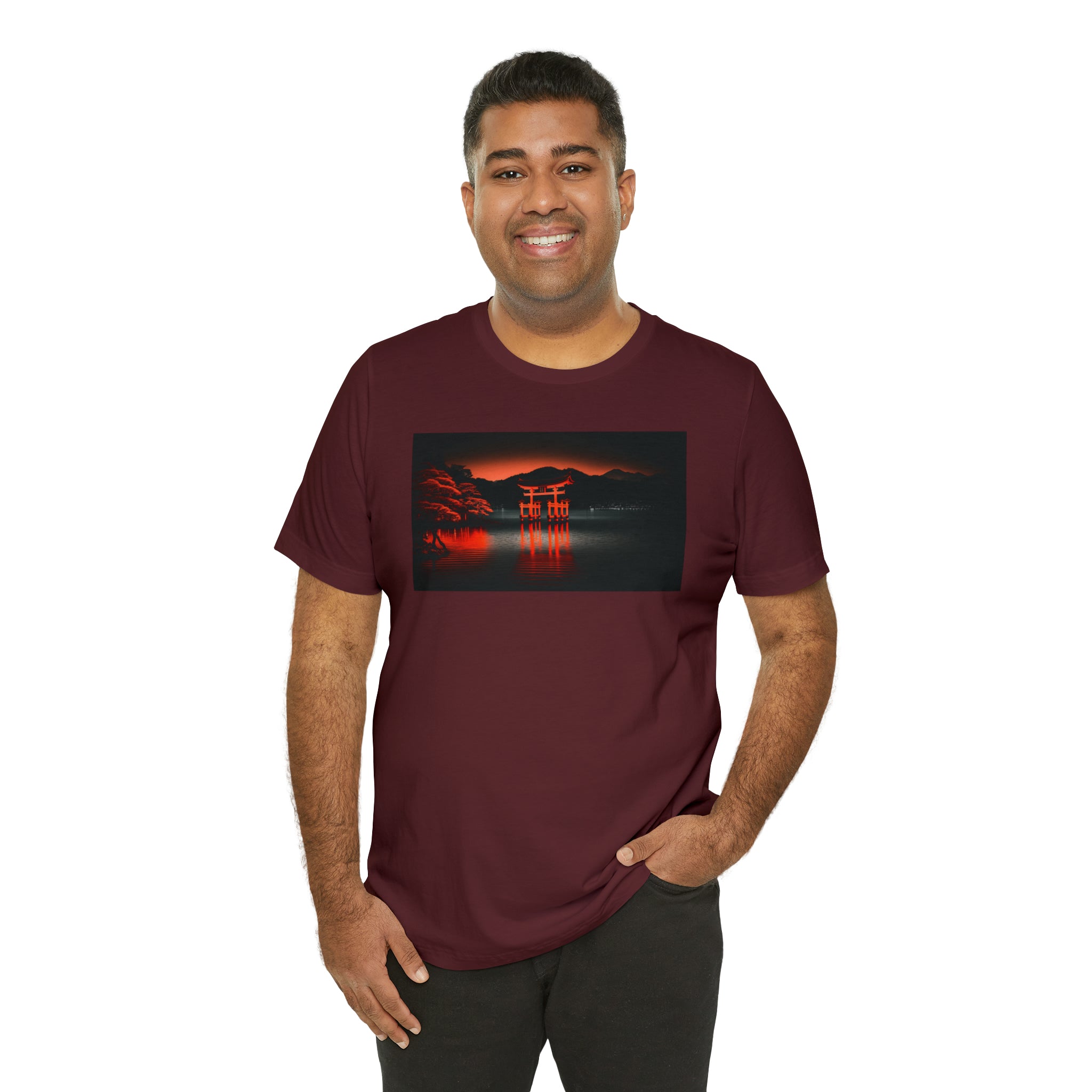 Unisex Jersey Short Sleeve Tee - Itsukushima Shrine, Japan