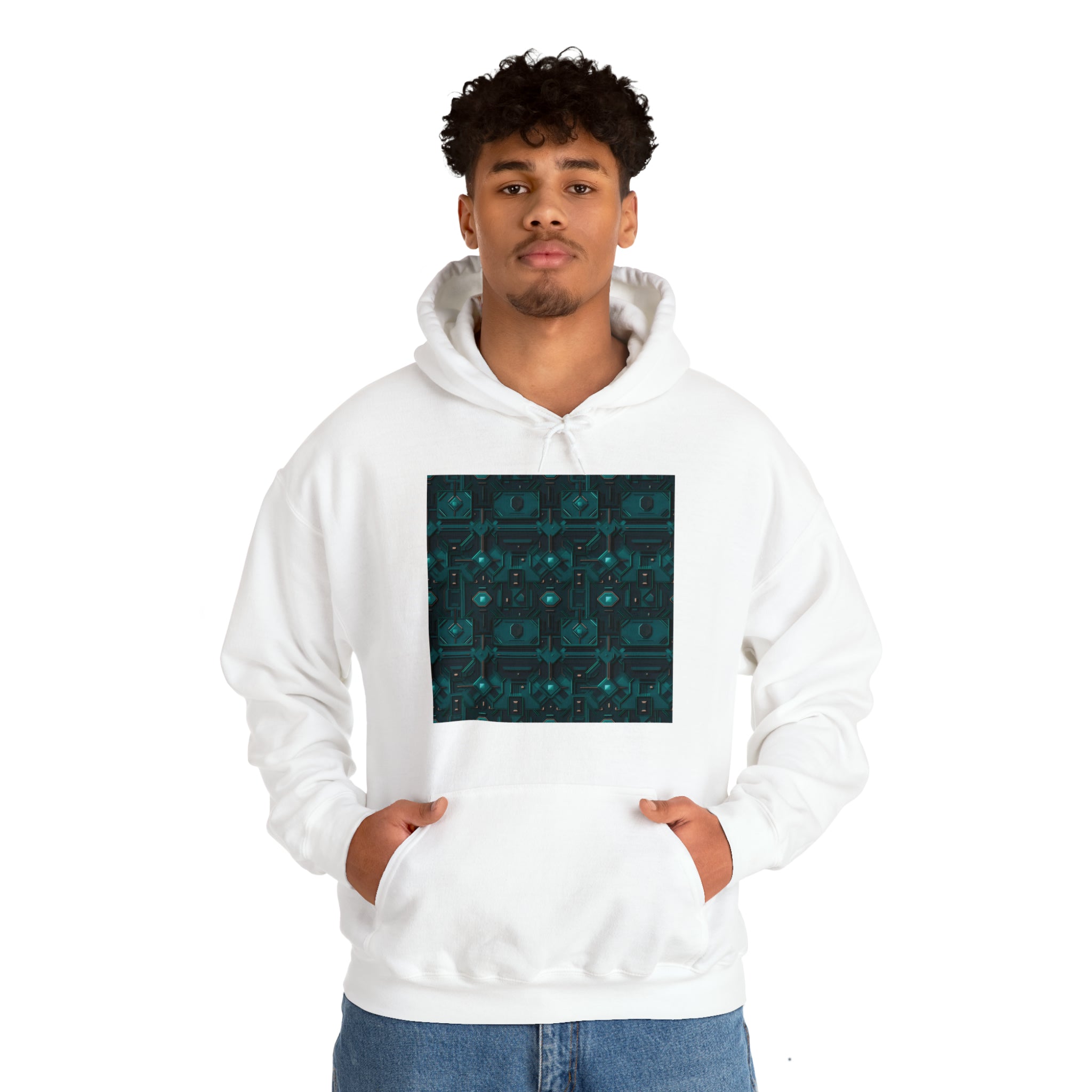 Unisex Heavy Blend™ Hooded Sweatshirt - Abstract Neon Designs 10