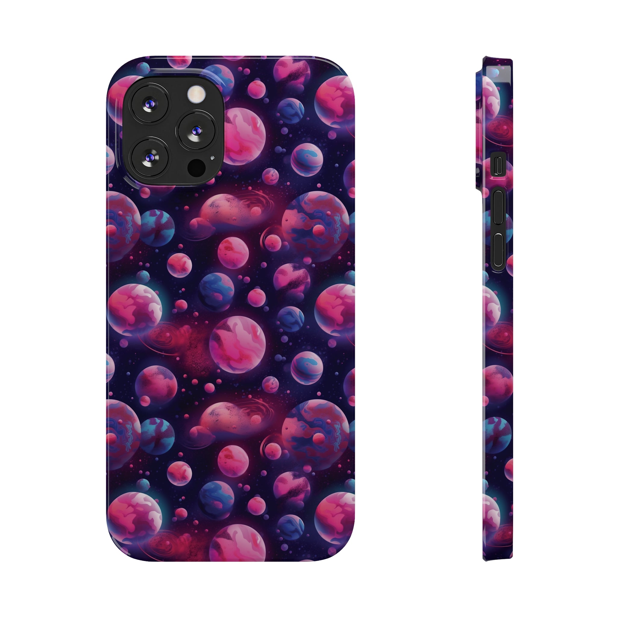 Slim Phone Cases (AOP) - Seamless Fantasy Galaxies 09