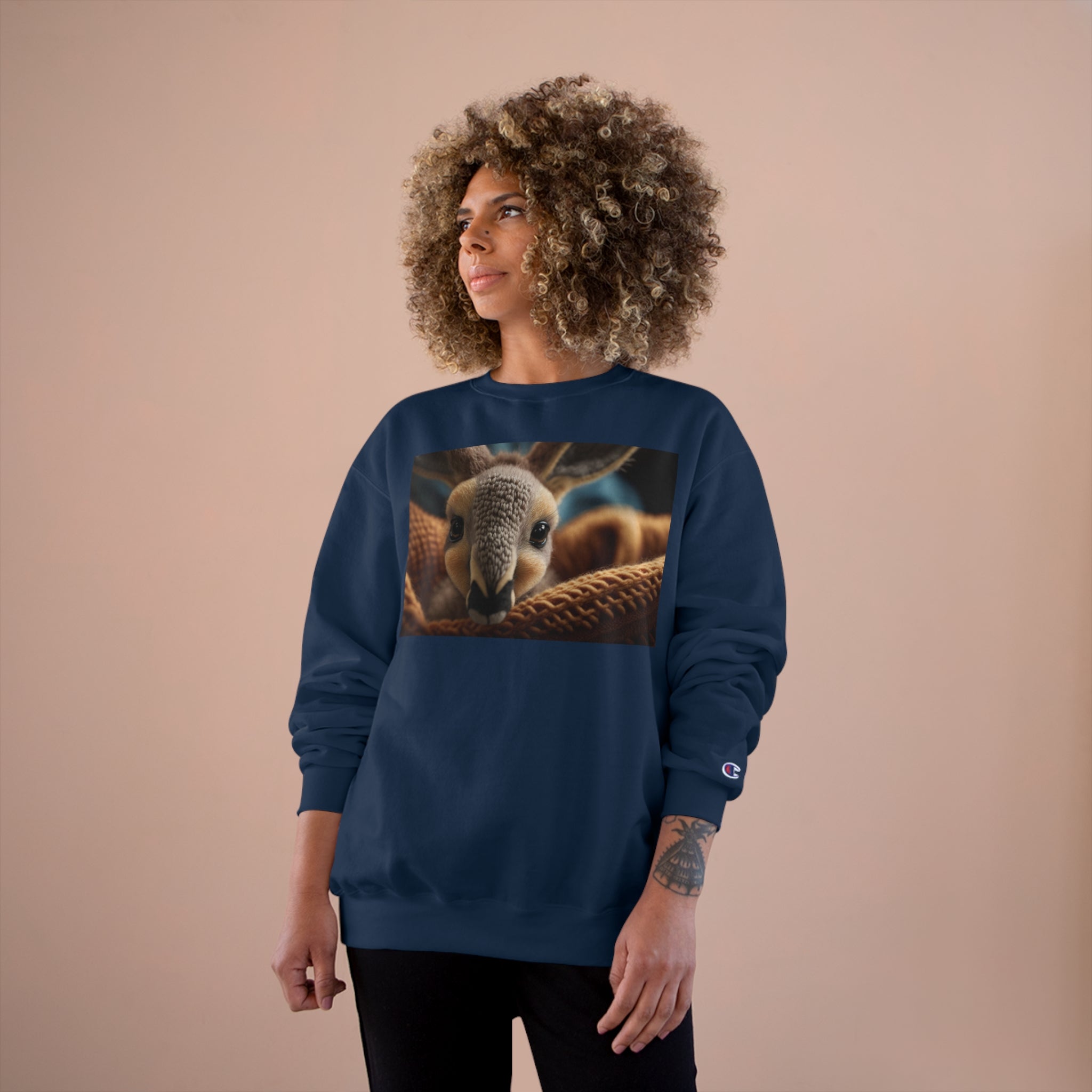 Champion Sweatshirt - Knit Animals, Kangaroo Joey