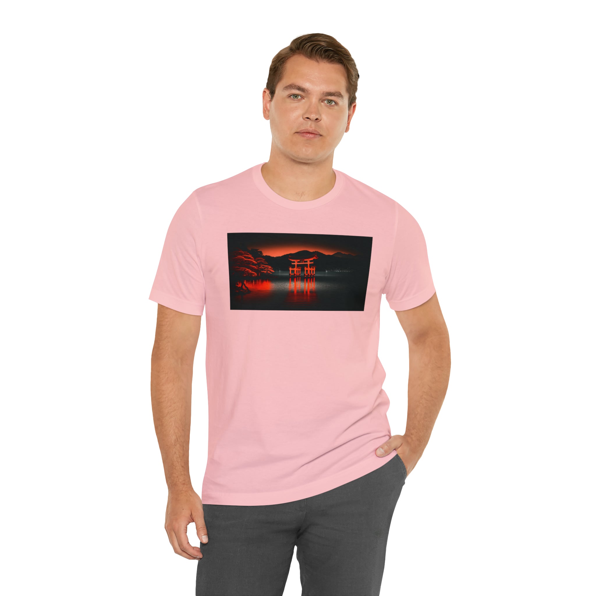 Unisex Jersey Short Sleeve Tee - Itsukushima Shrine, Japan