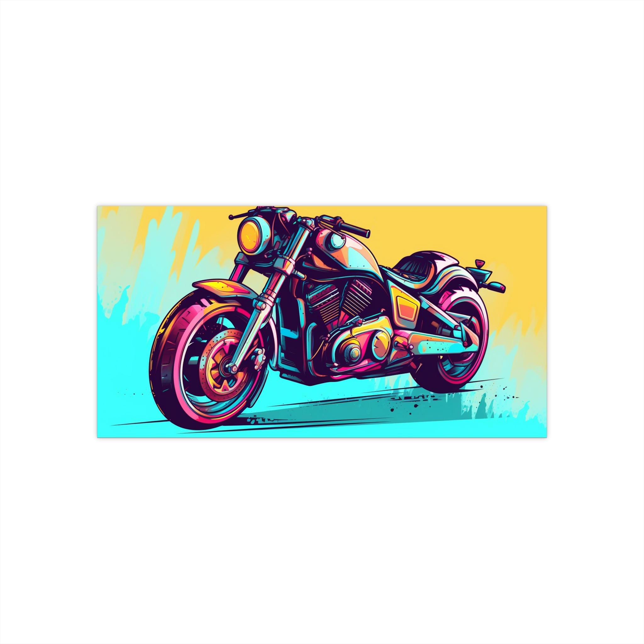 Bumper Stickers - Pop Art Designs, Motorcycle 03