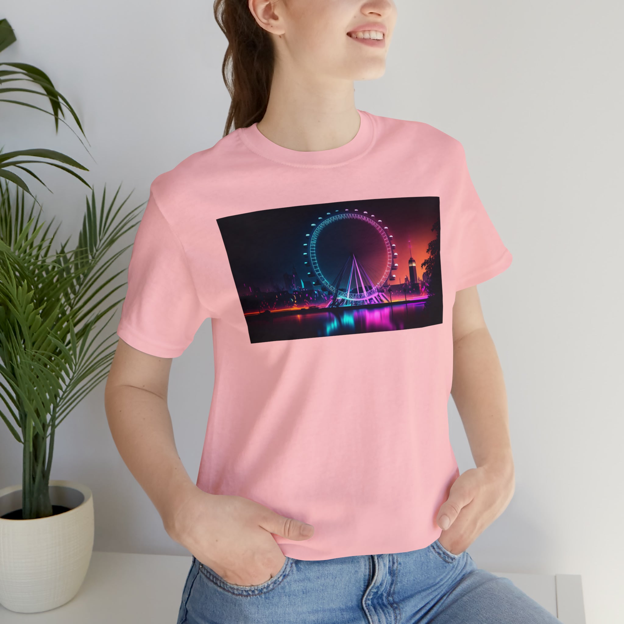 Unisex Jersey Short Sleeve Tee - London Eye, UK