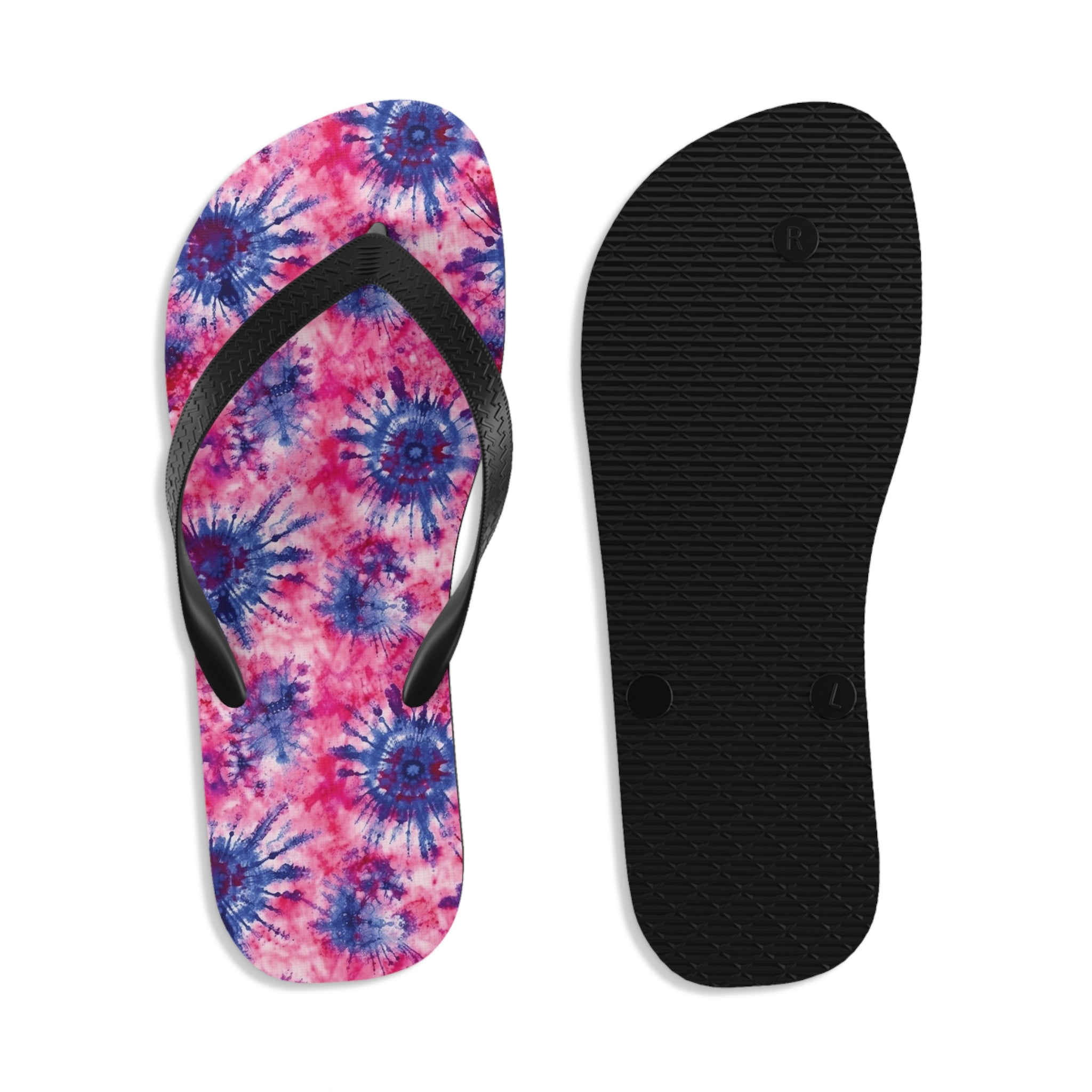 Unisex Flip-Flops (AOP) - Tie Dye Designs 03