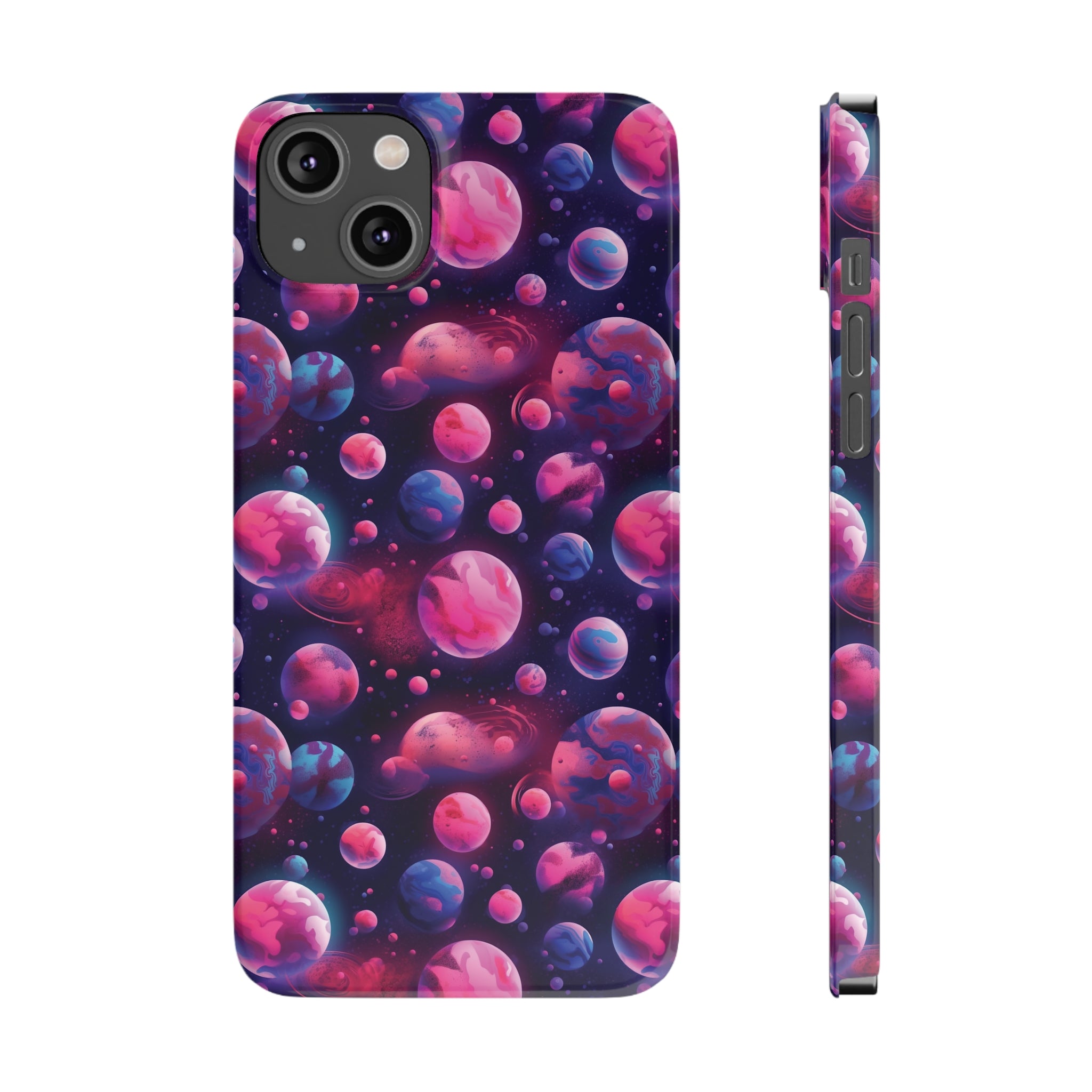 Slim Phone Cases (AOP) - Seamless Fantasy Galaxies 09