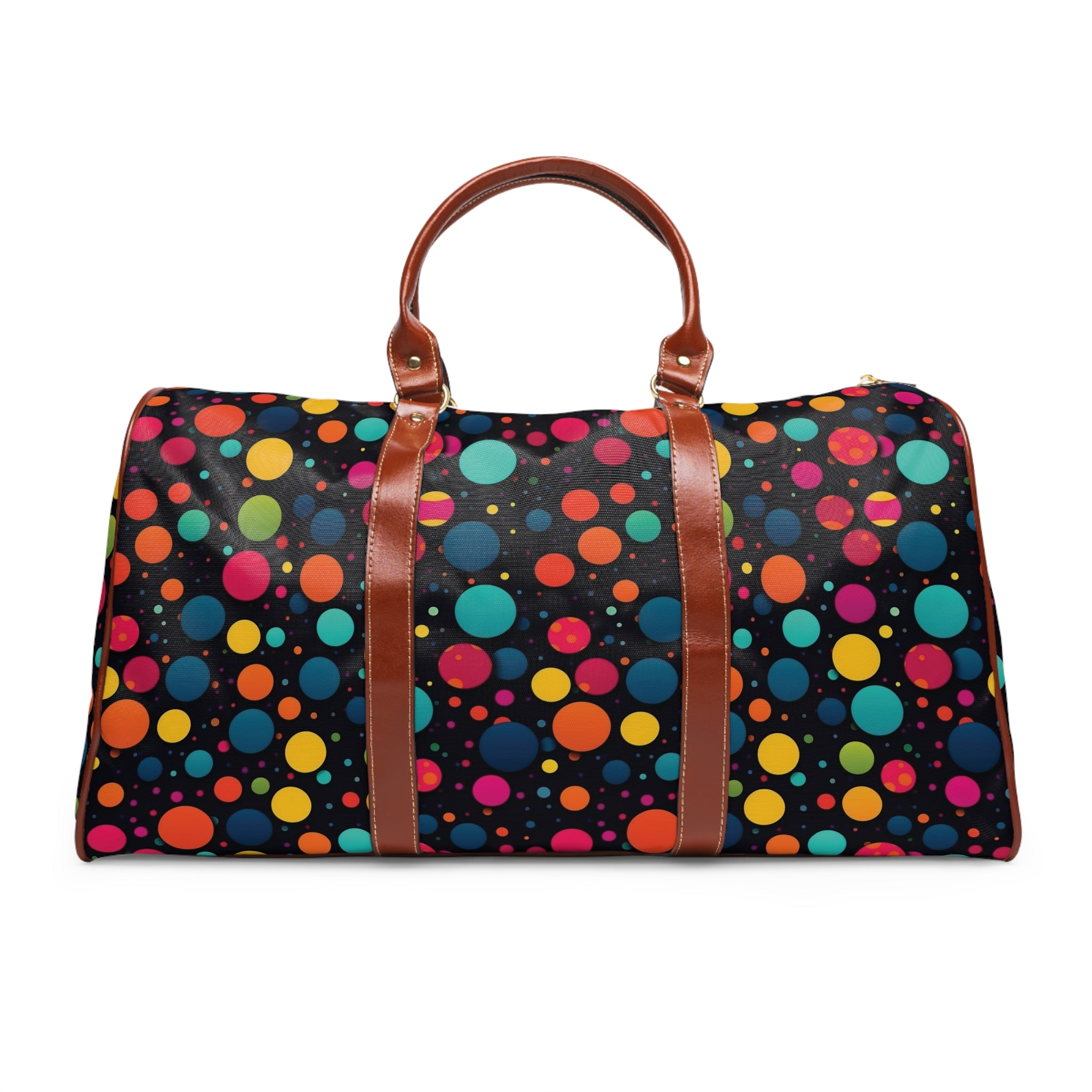 Waterproof Travel Bag (AOP) - Polka Dots Design 06