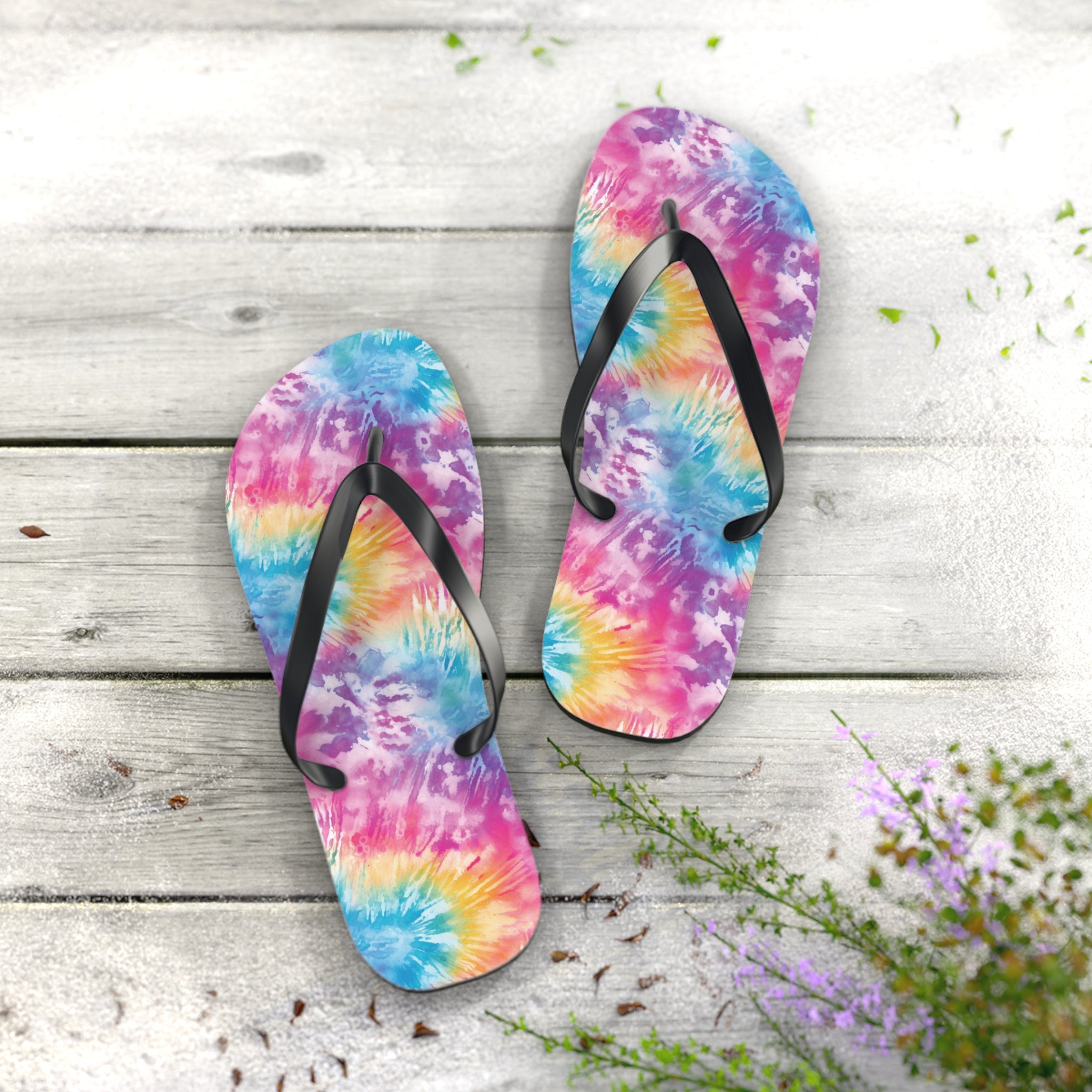 Flip Flops (AOP) - Tie Dye Designs 04