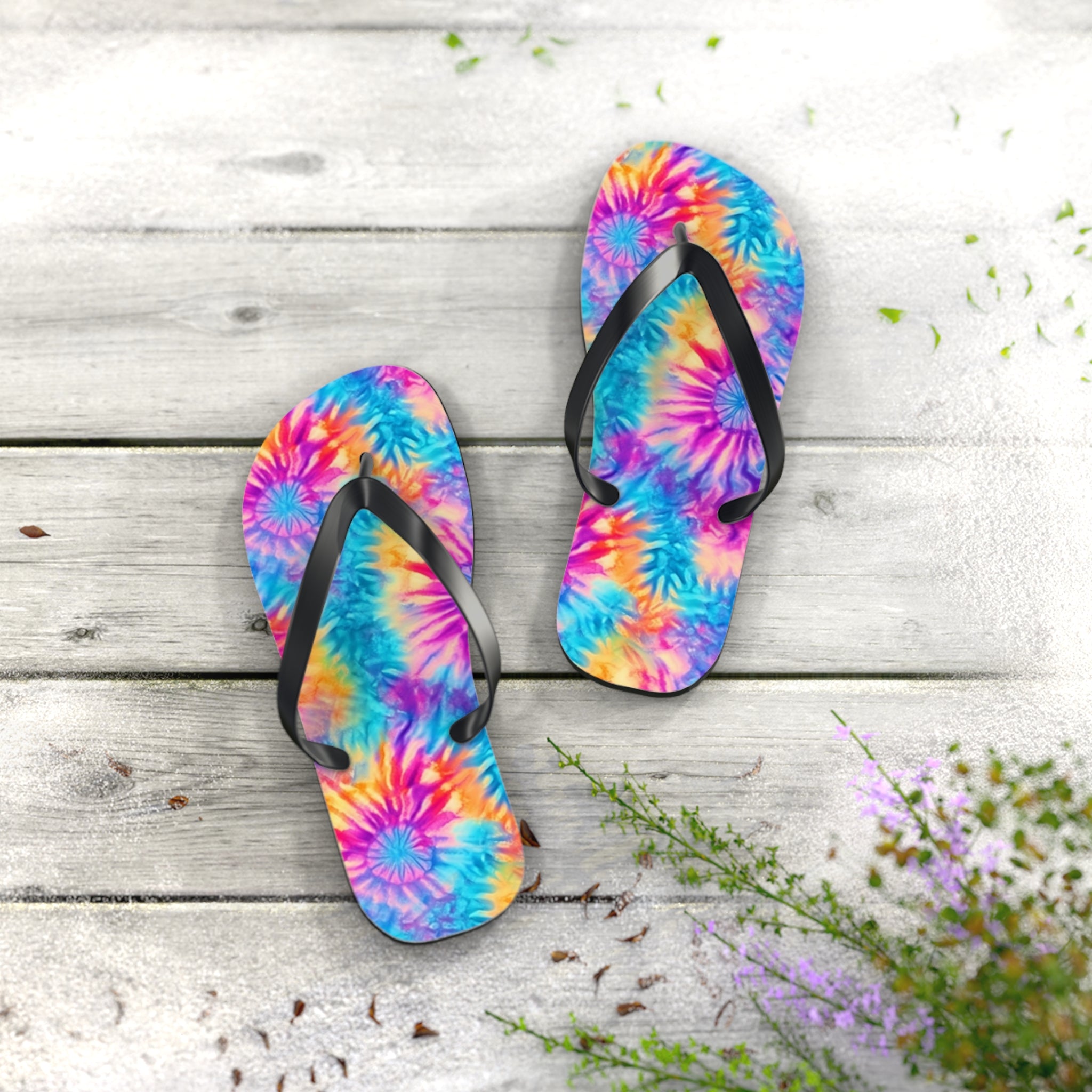 Flip Flops (AOP) - Tie Dye Designs 05