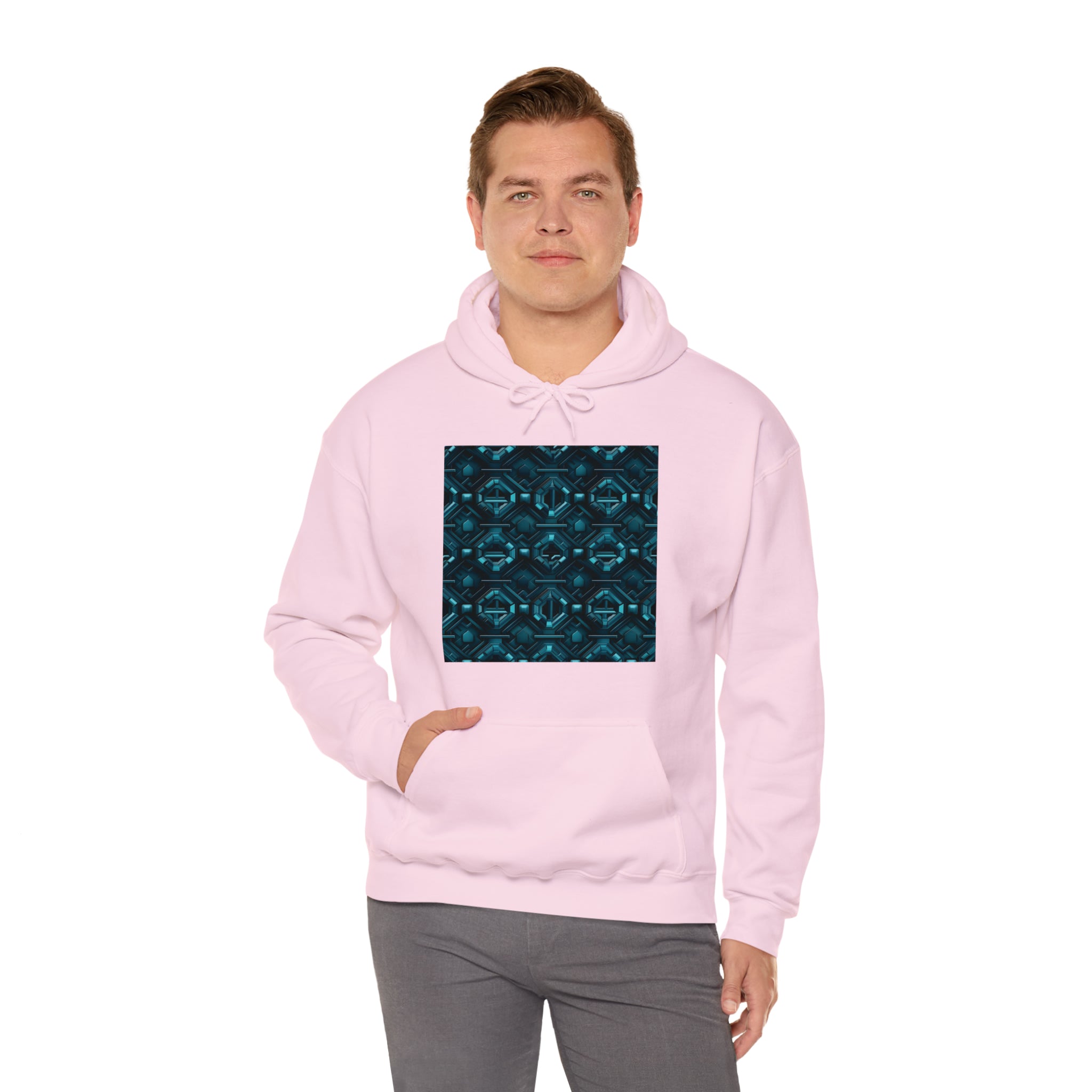 Unisex Heavy Blend™ Hooded Sweatshirt - Abstract Neon Designs 08